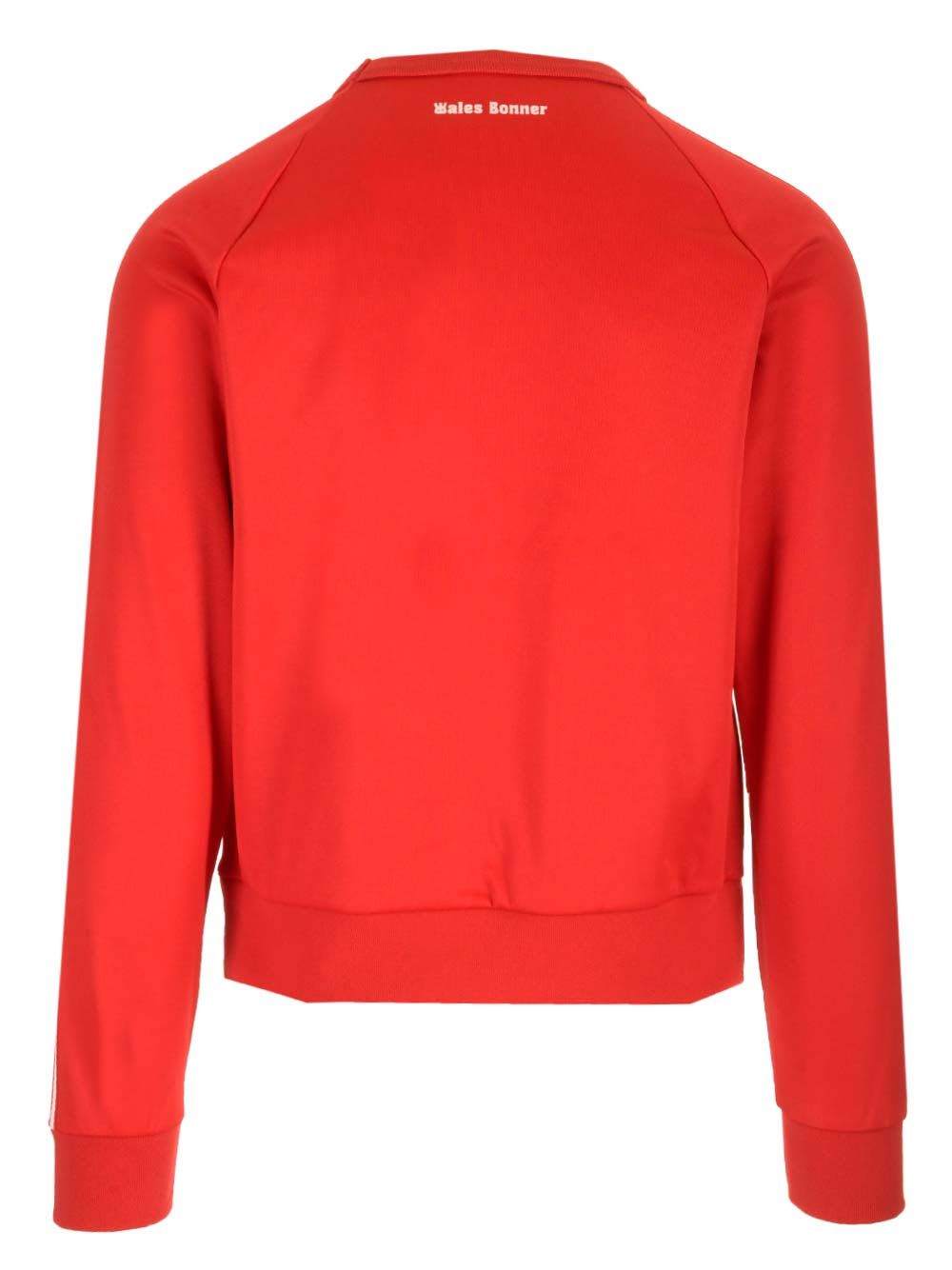 Adidas Originals By Wales Bonner Wales Bonner Nylon Crew Shirt In Better Scarlet