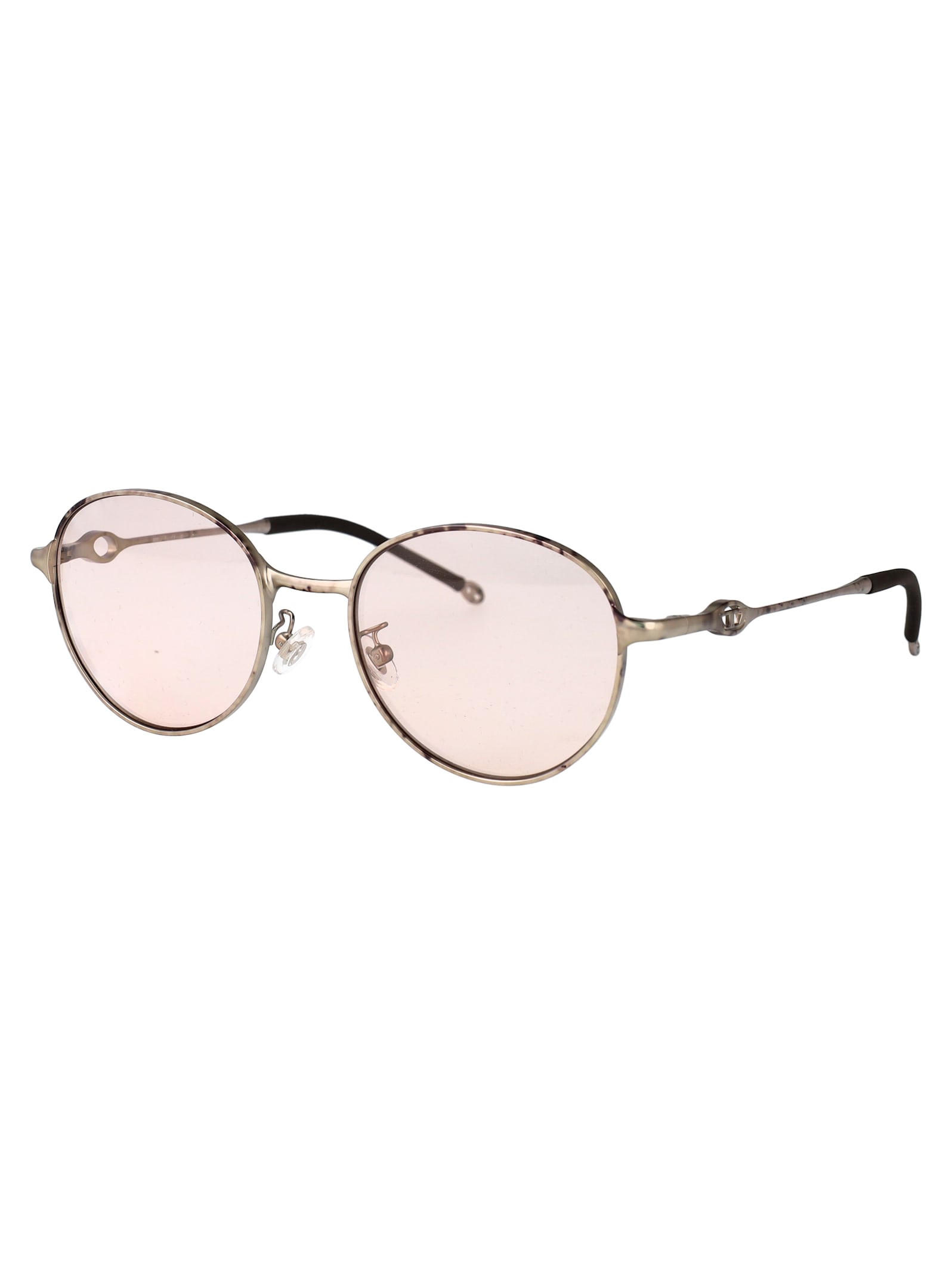Diesel 0dl1012d Sunglasses In Gold