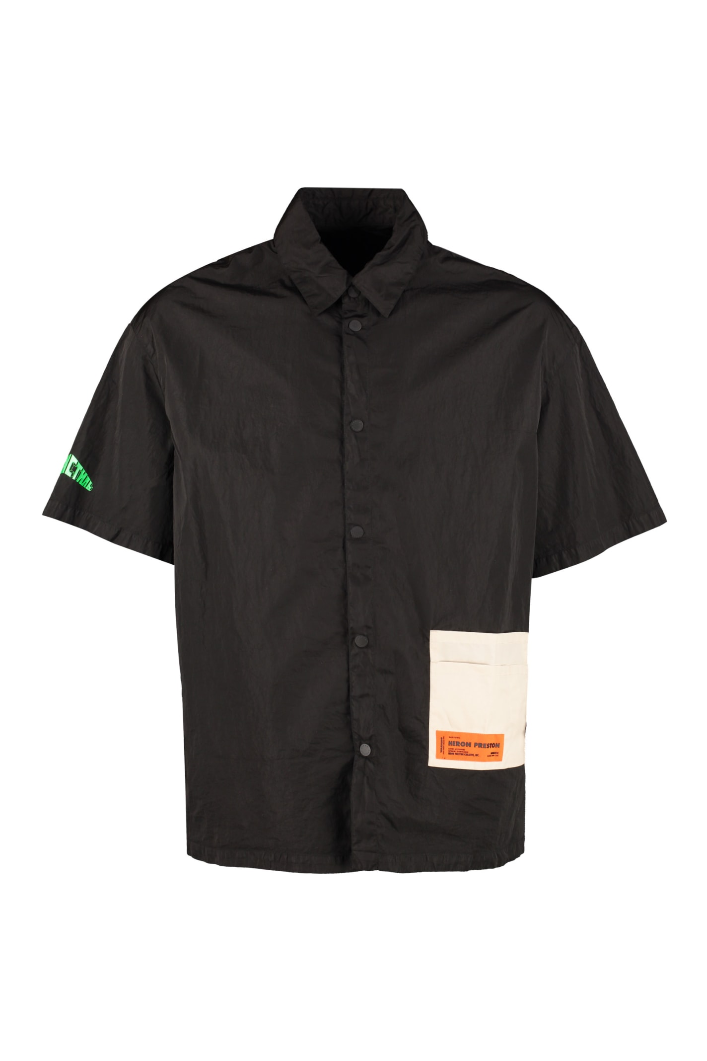 HERON PRESTON TECHNICAL FABRIC SHIRT,HMGA012S20876006 1040