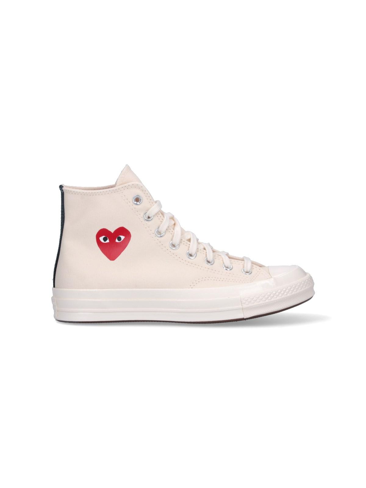 Comme des Garçons Play High Top Converse Chuck 70 Sneakers