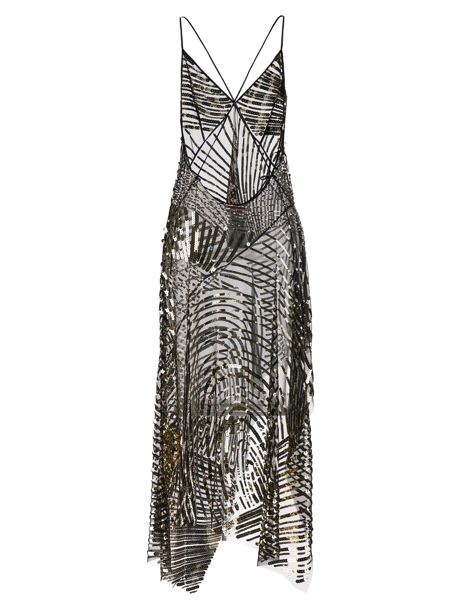 Pucci Semi-transparent Long Dress In Black