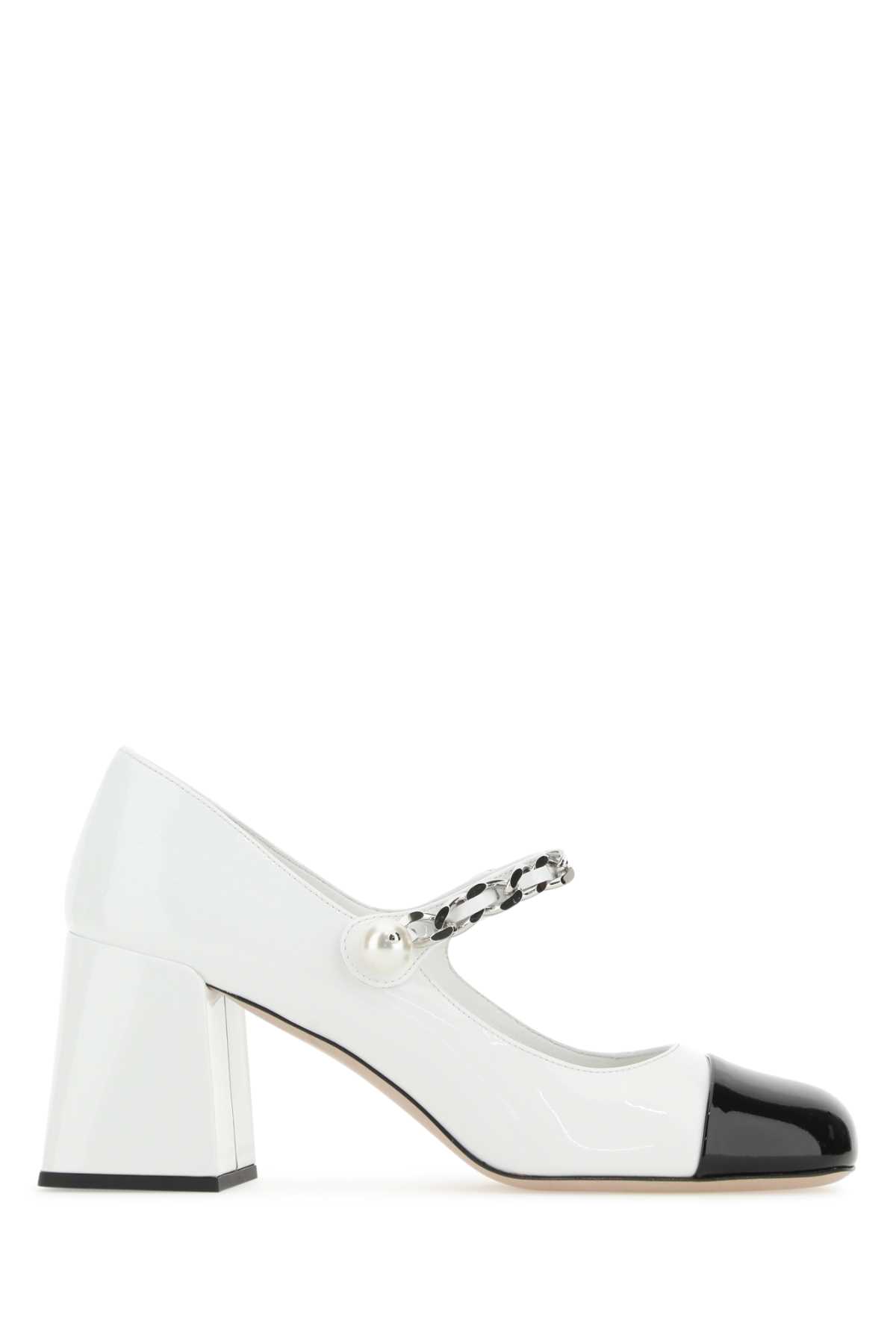 White Leather Pumps