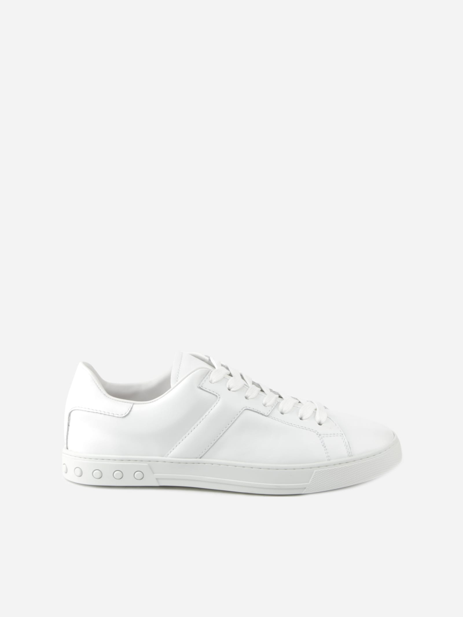 Tods Leather Sneakers With Monogram Detail