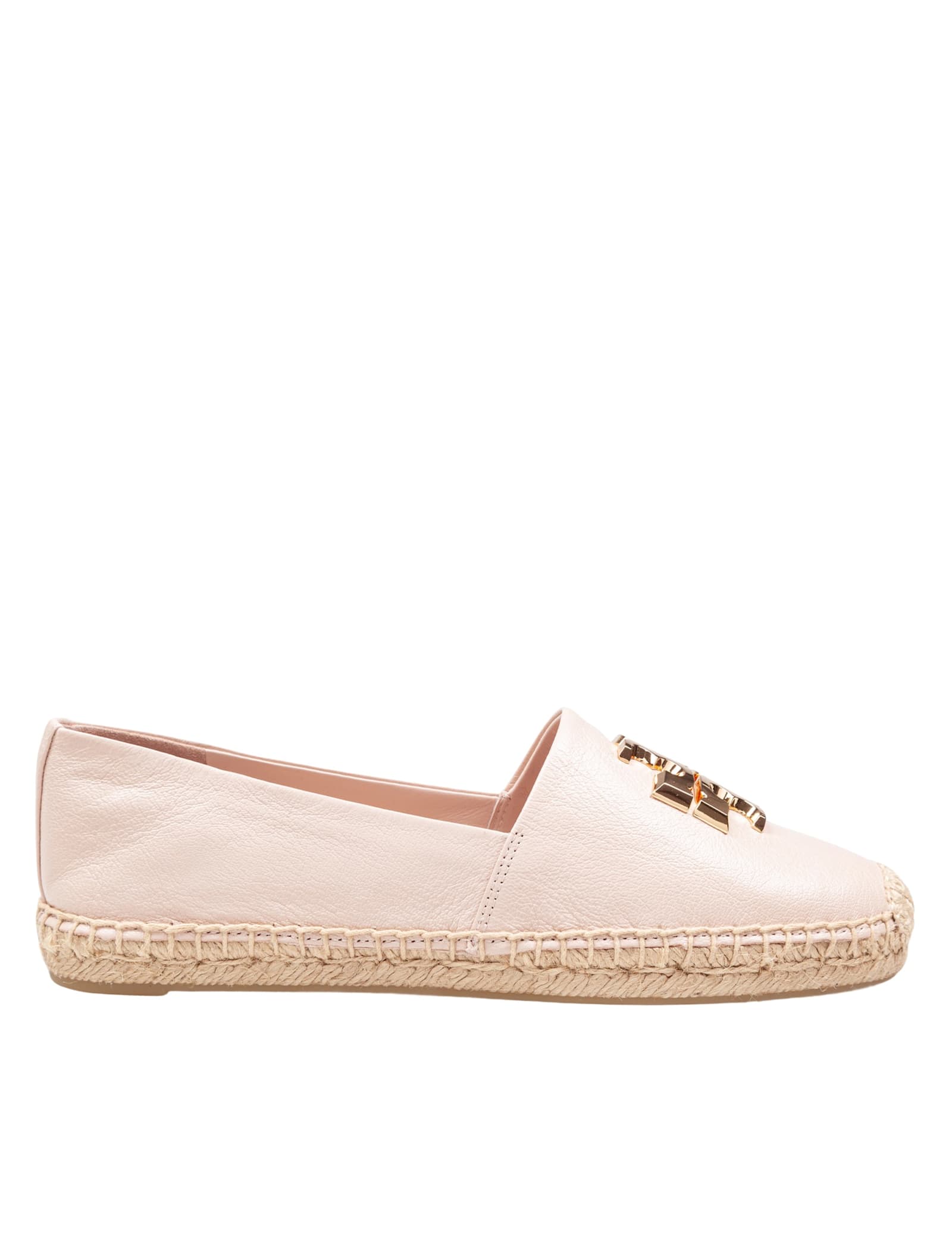 Tory Burch Eleanor Espadrille In Leather Color Rose In Pink