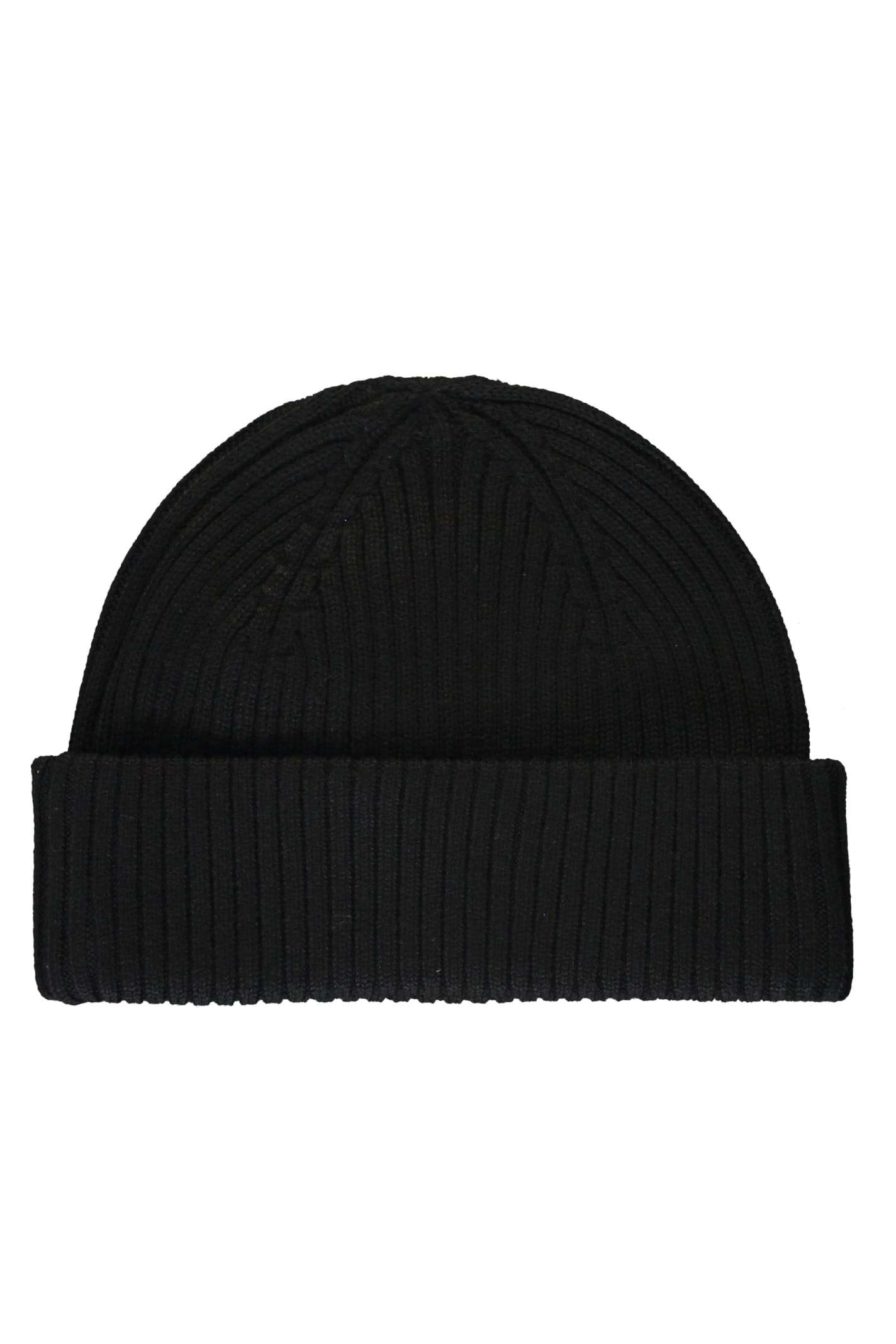 Shop Parajumpers Ribbed Knit Beanie In Black