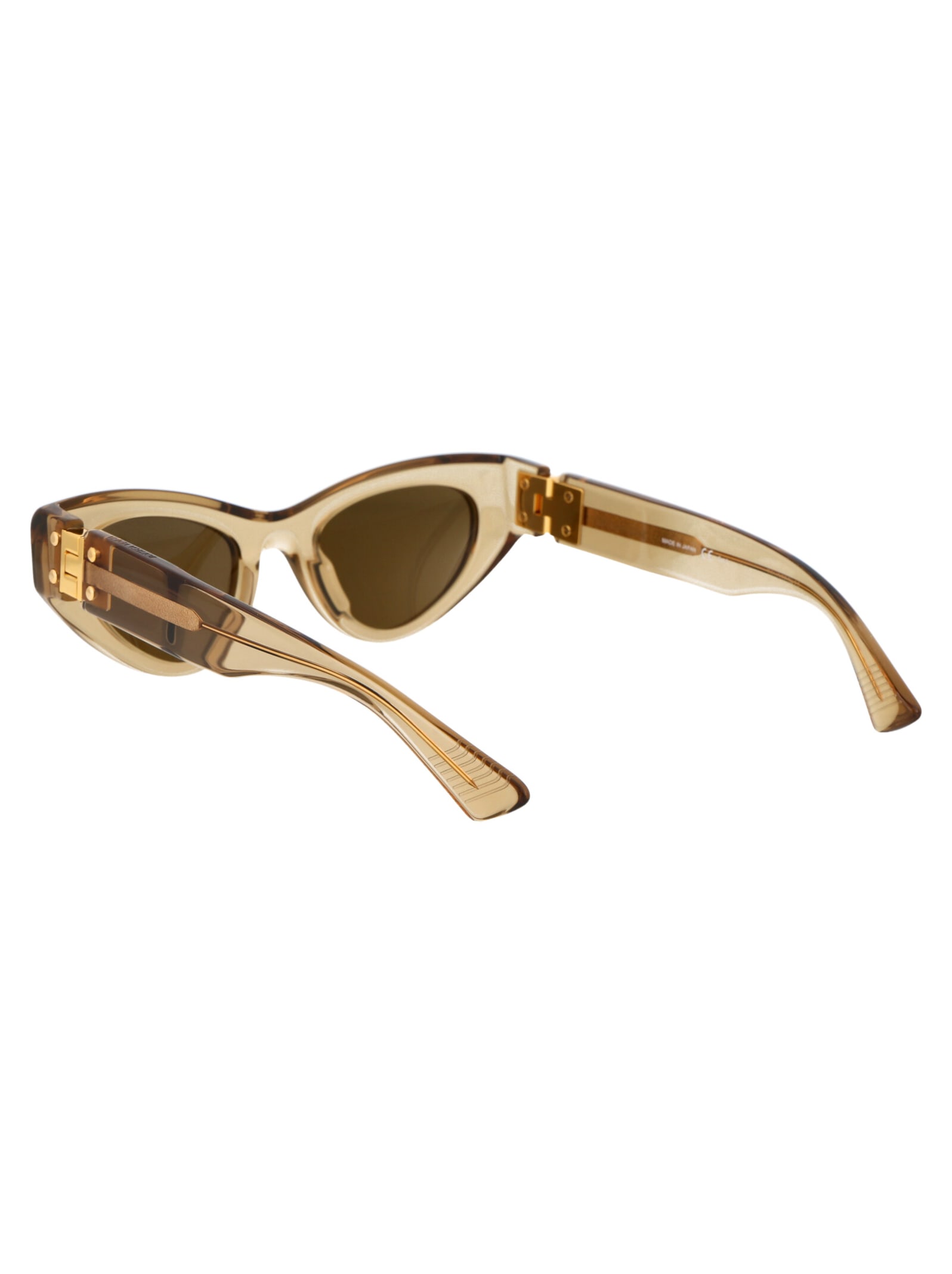 Shop Bottega Veneta Bv1142s Sunglasses In 003 Brown Brown Bronze