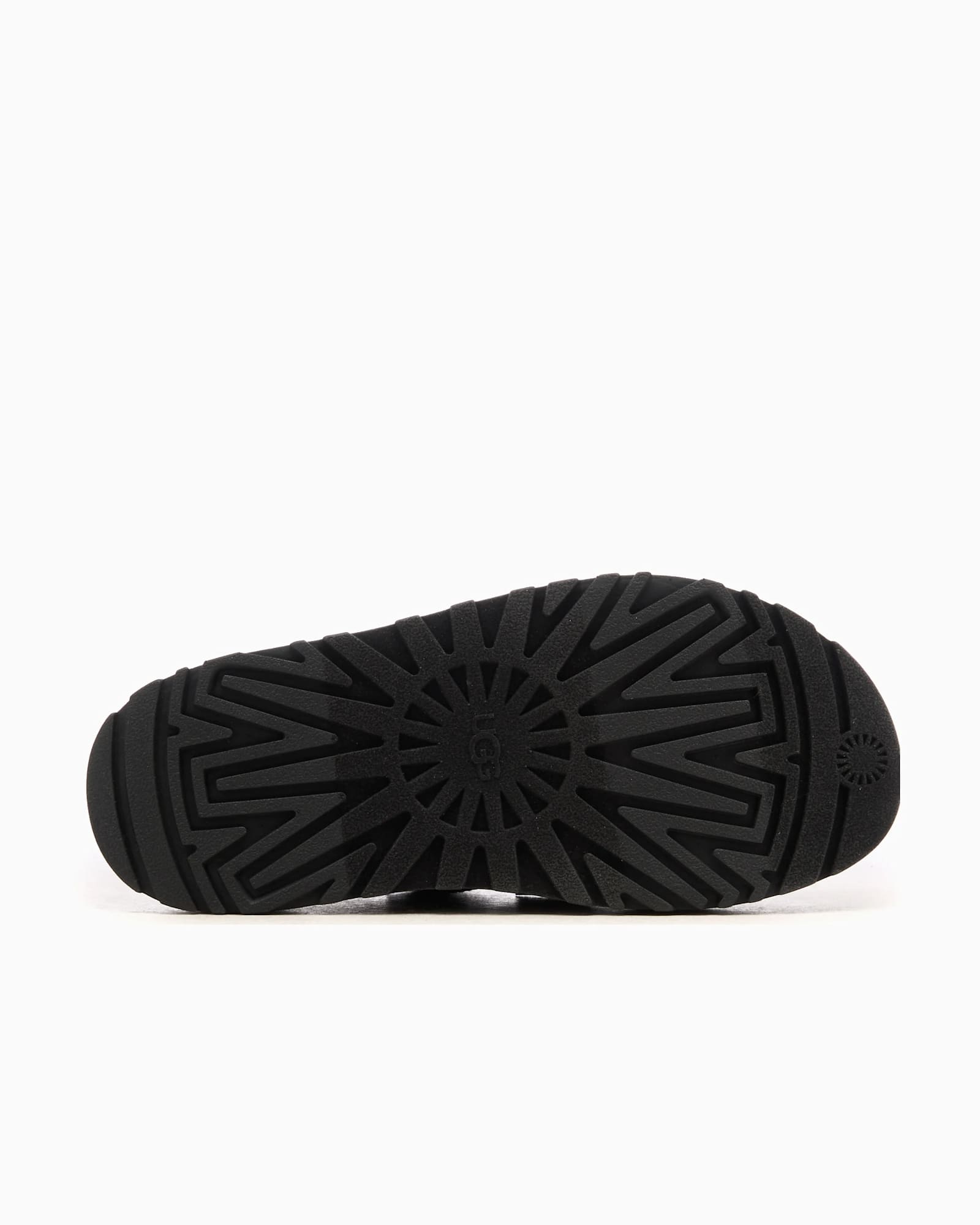 Ugg Golden Glow Black Sandals With Round Open Toe In Tech Fabric Woman In Black