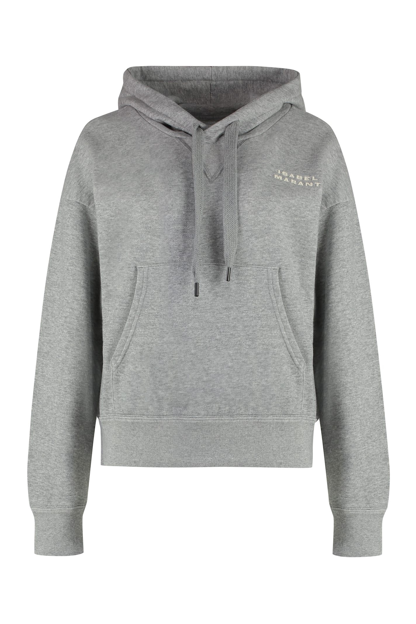 Shop Isabel Marant Sylla Cotton Hoodie In Grey