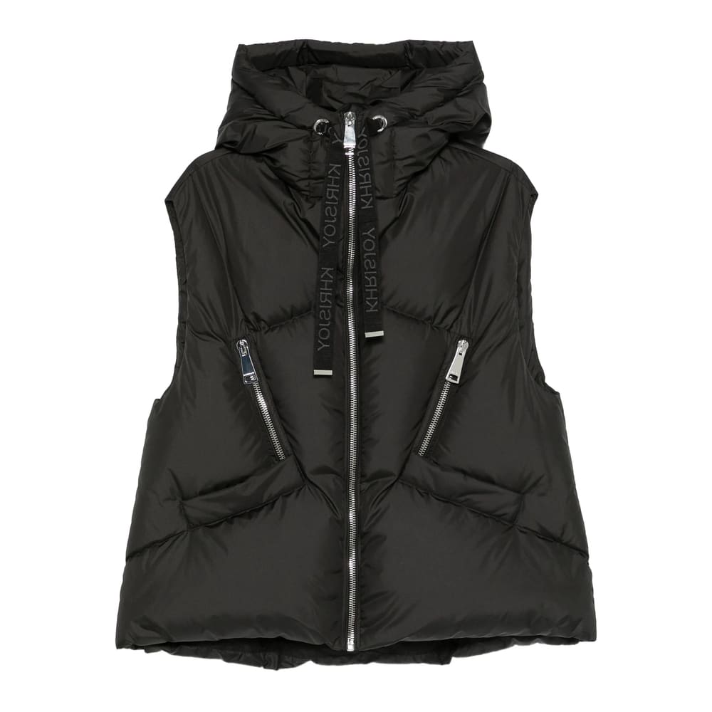 Khrisjoy Black Polyester Blend Down Jacket In Black