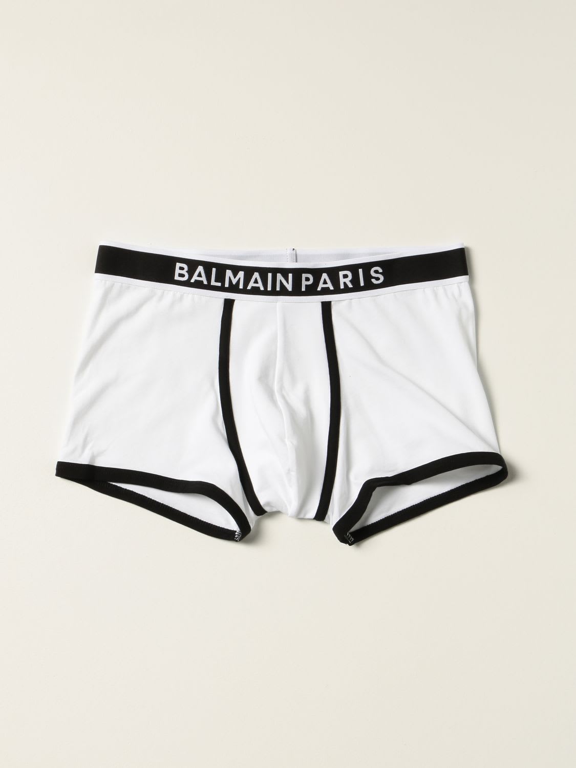 Balmain Underwear Balmain Cotton Trunk With Logo