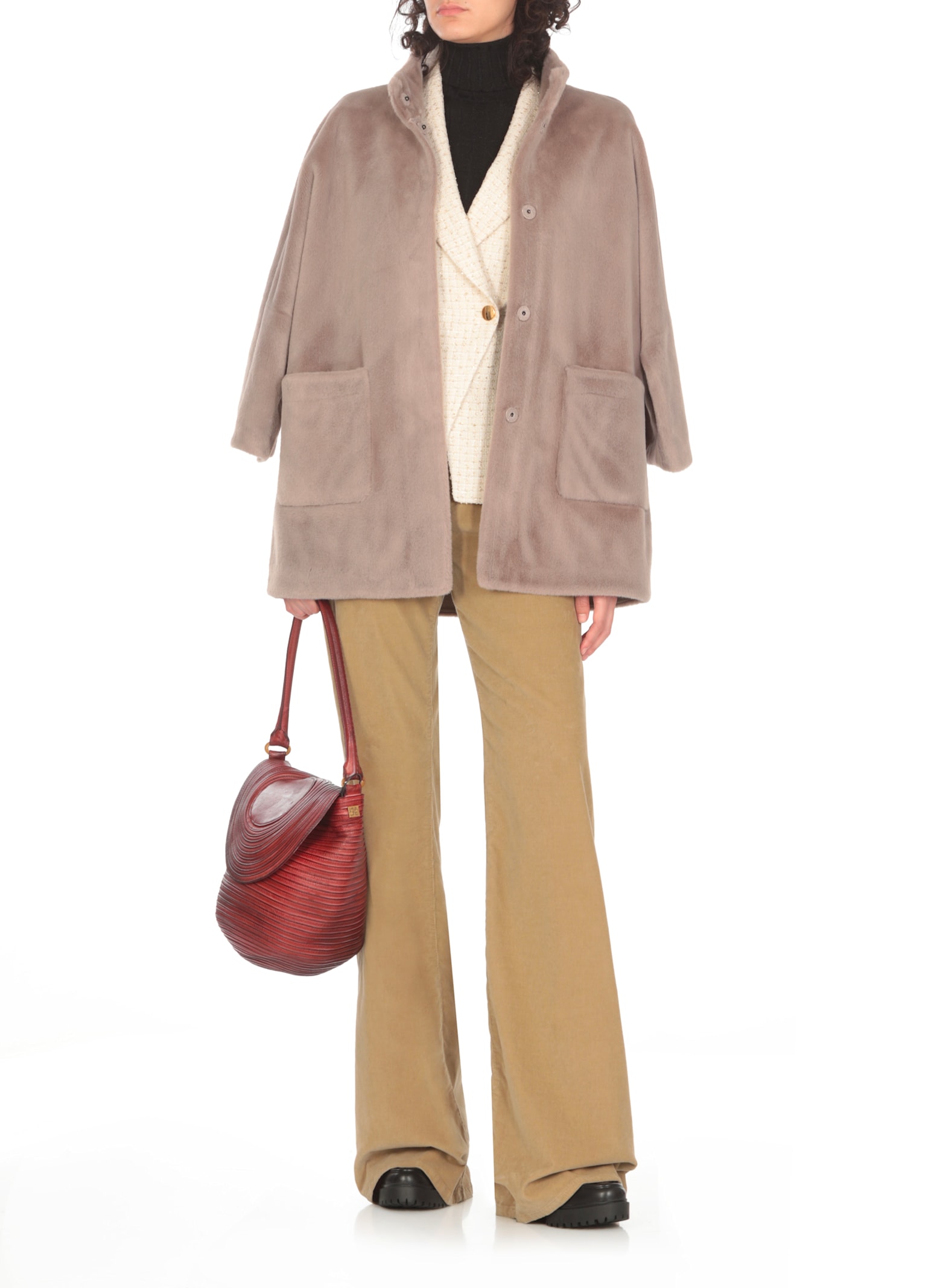 Shop Tagliatore Alicya Blazer In Ivory