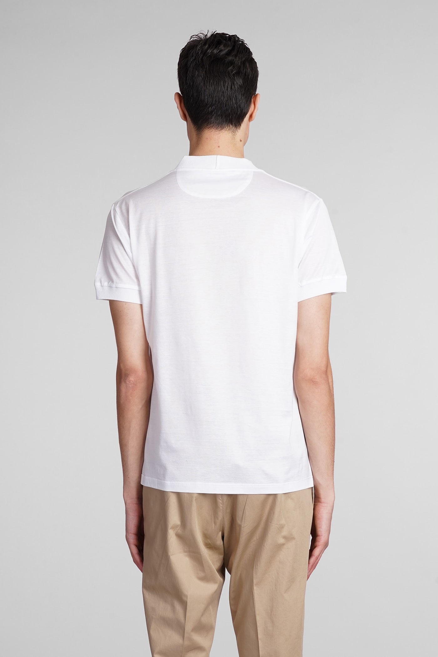 Shop Tagliatore Keys T-shirt In White Cotton