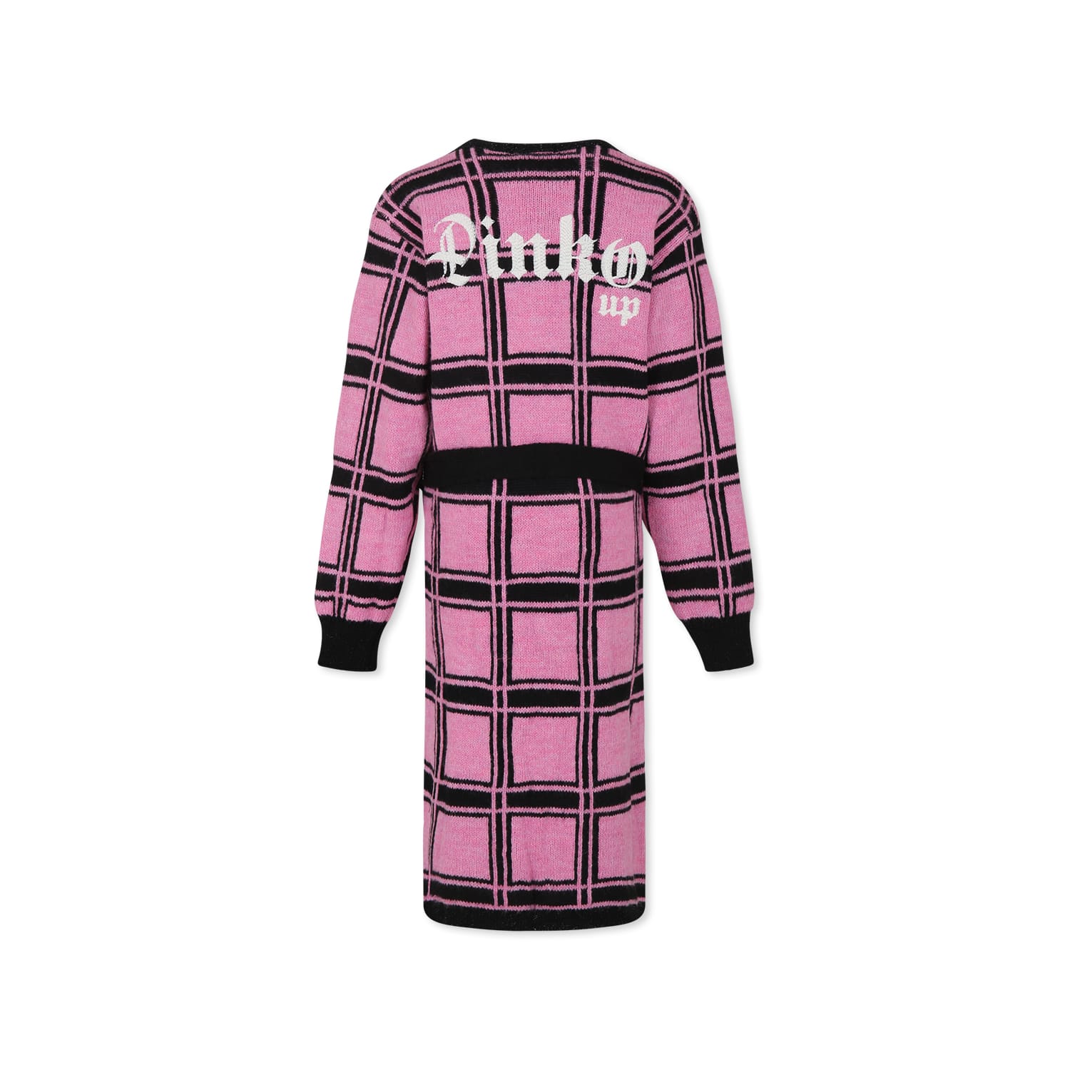Pinko Pink Cardigan For Girl With Logo In Pink
