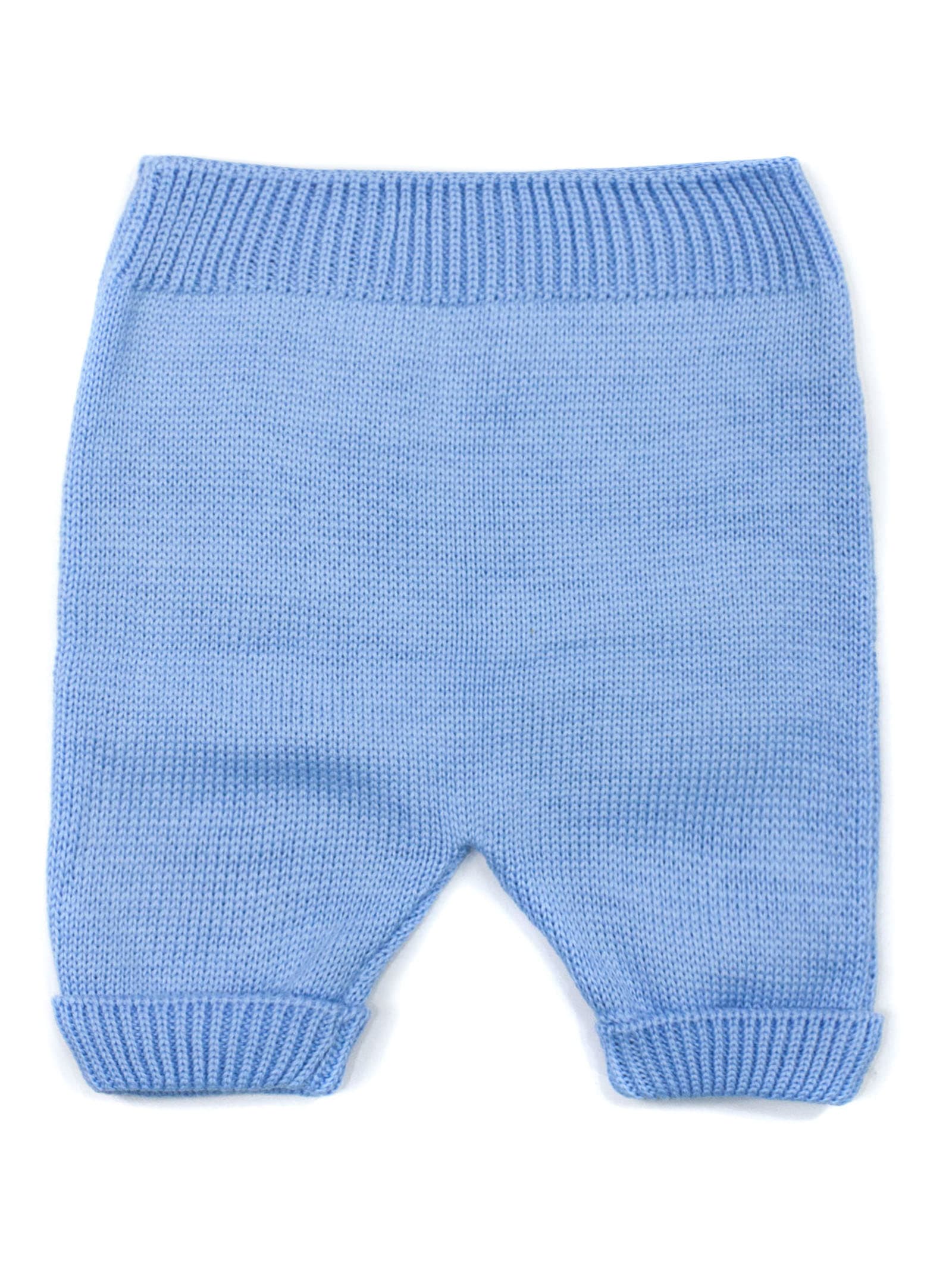 Little Bear Light Blue Cotton Trousers