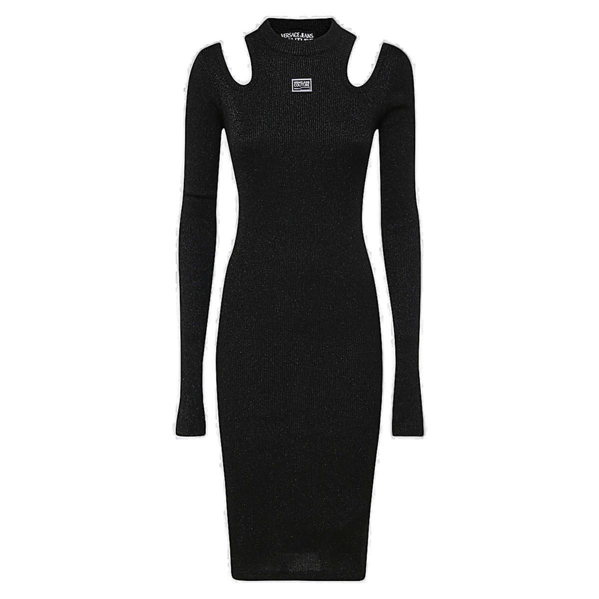 Versace Jeans Couture Cut-out Long-sleeved Dress