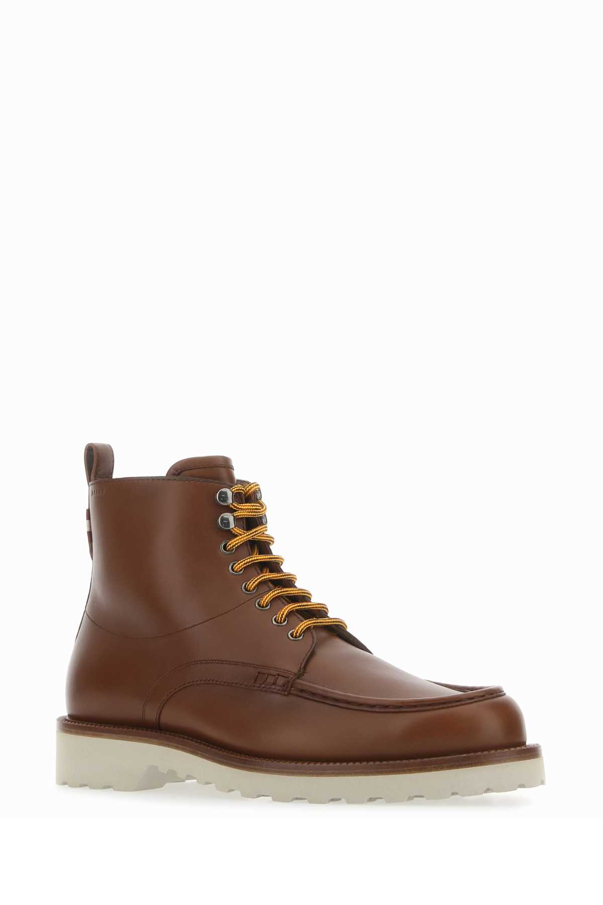 Shop Bally Brown Leather Nobilus Ankle Boots In U808