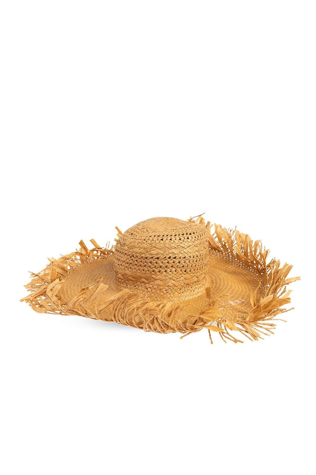 Shop Marni Logo Detailed Sun Hat In Brown