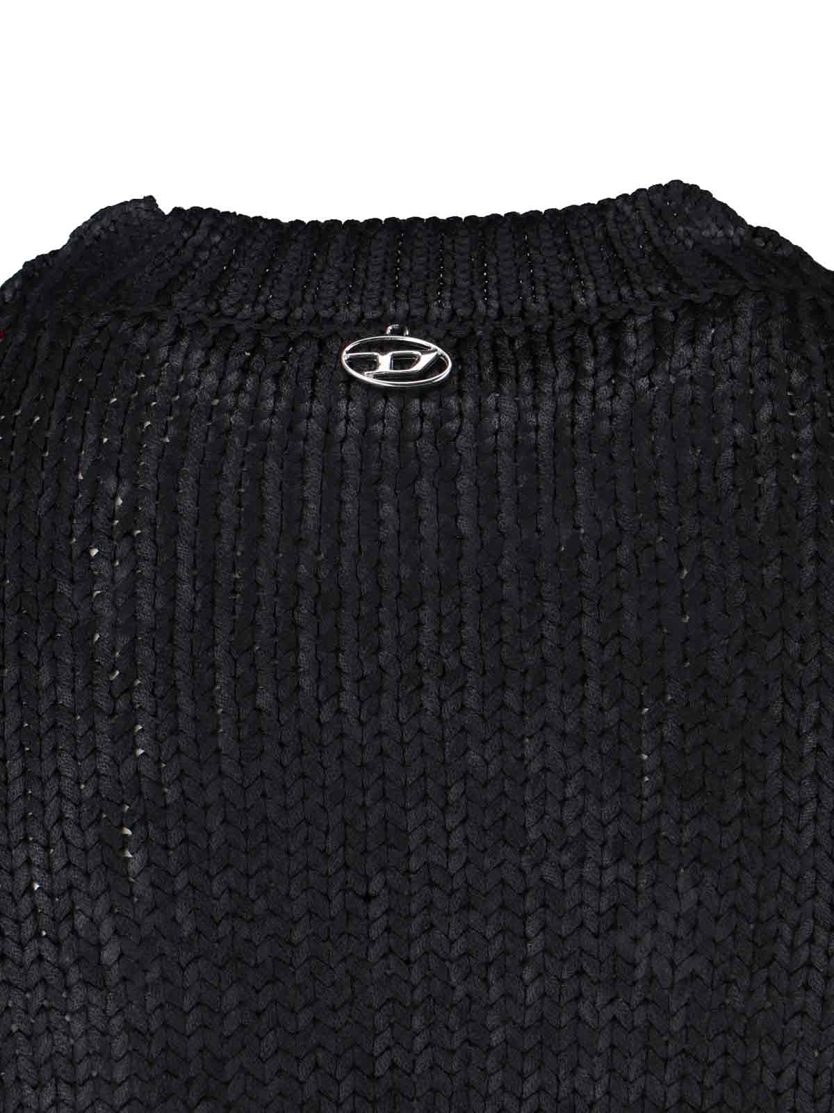 Diesel Miccha Crop Sweater In Blue