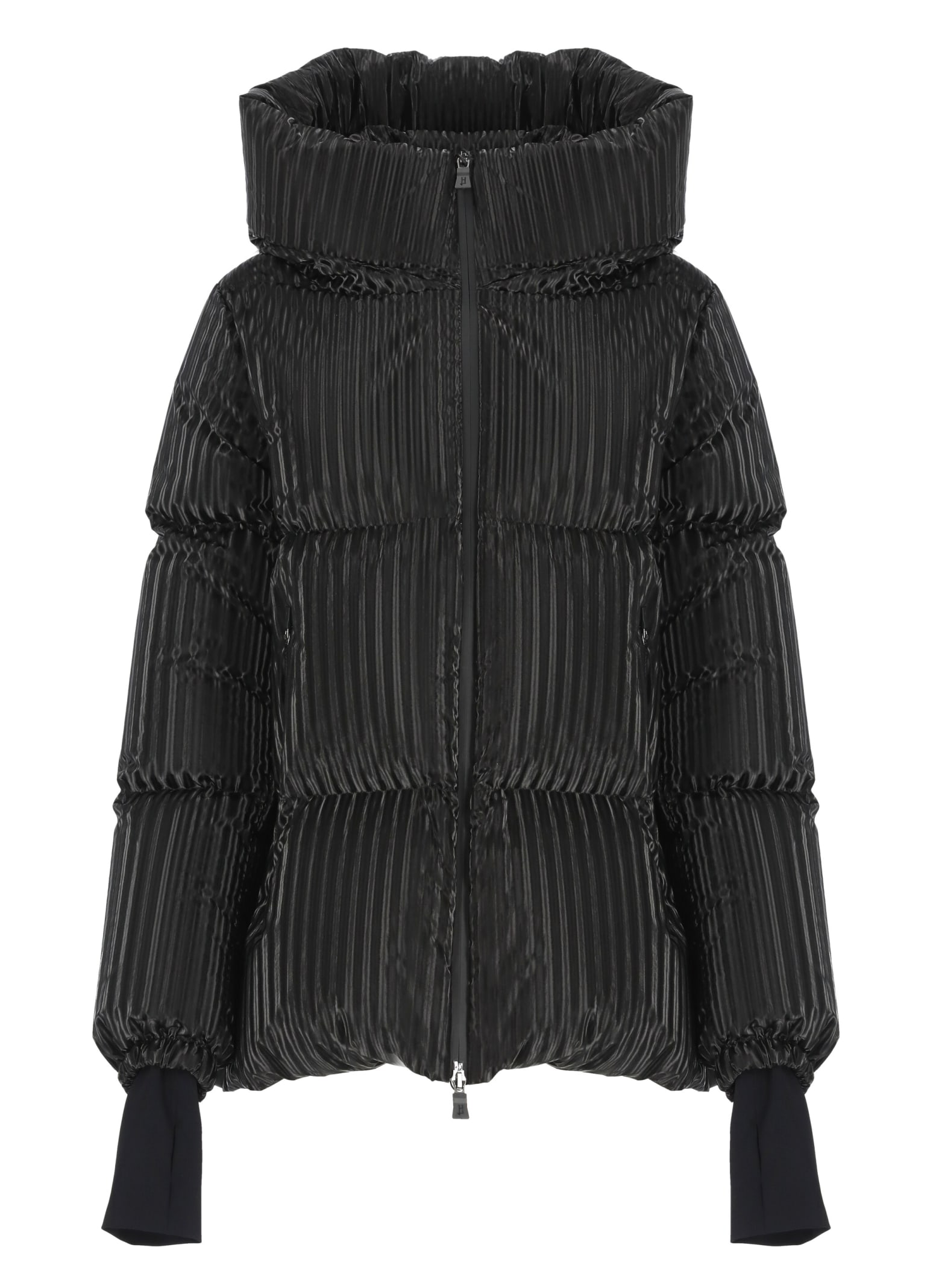 Shop Herno Quilted Down Jacket In Black