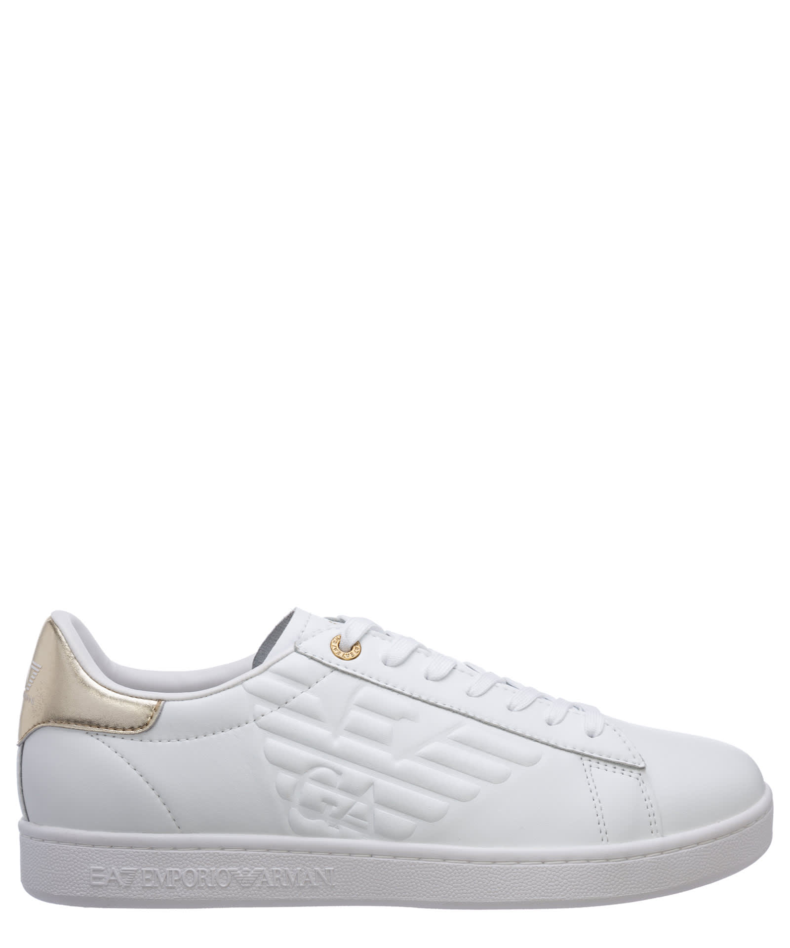 EA7 CLASSIC CC LEATHER SNEAKERS