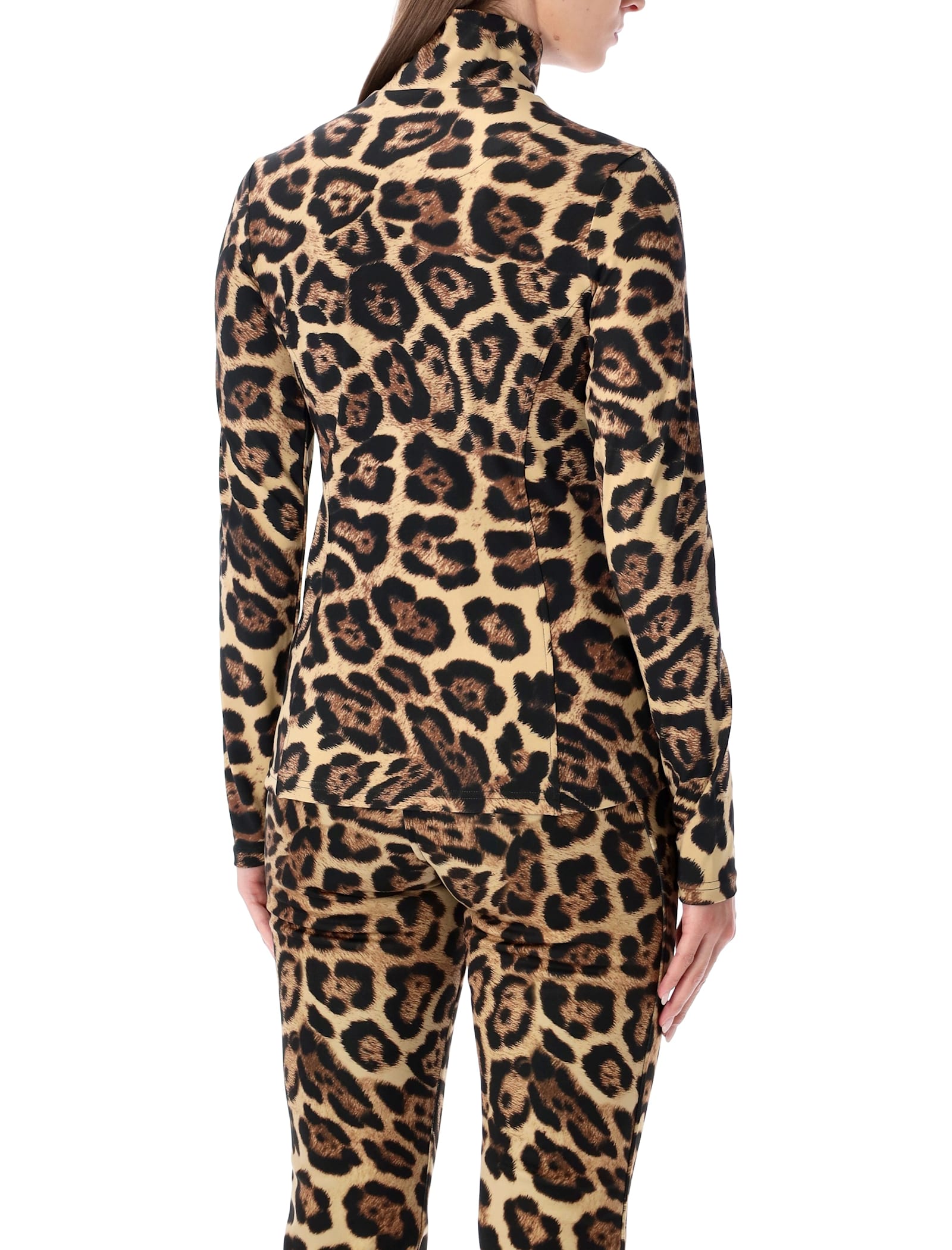 Goldbergh Womens Leona Jaguar-print Stretch-jersey Ski Top 7250 Jaguar Xl In Multi