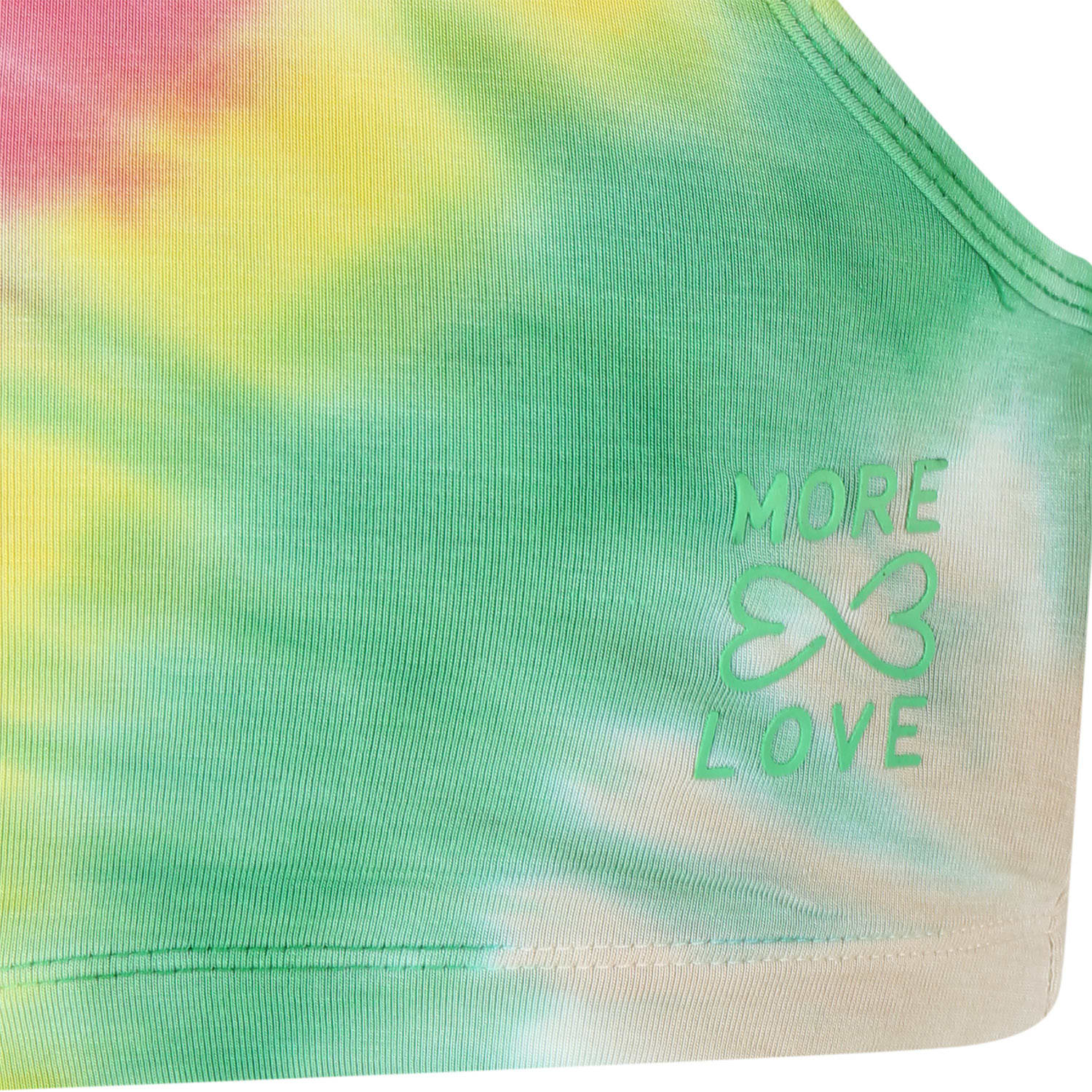 Shop Molo Orange Tank Top For Girl With Writing In Multicolor