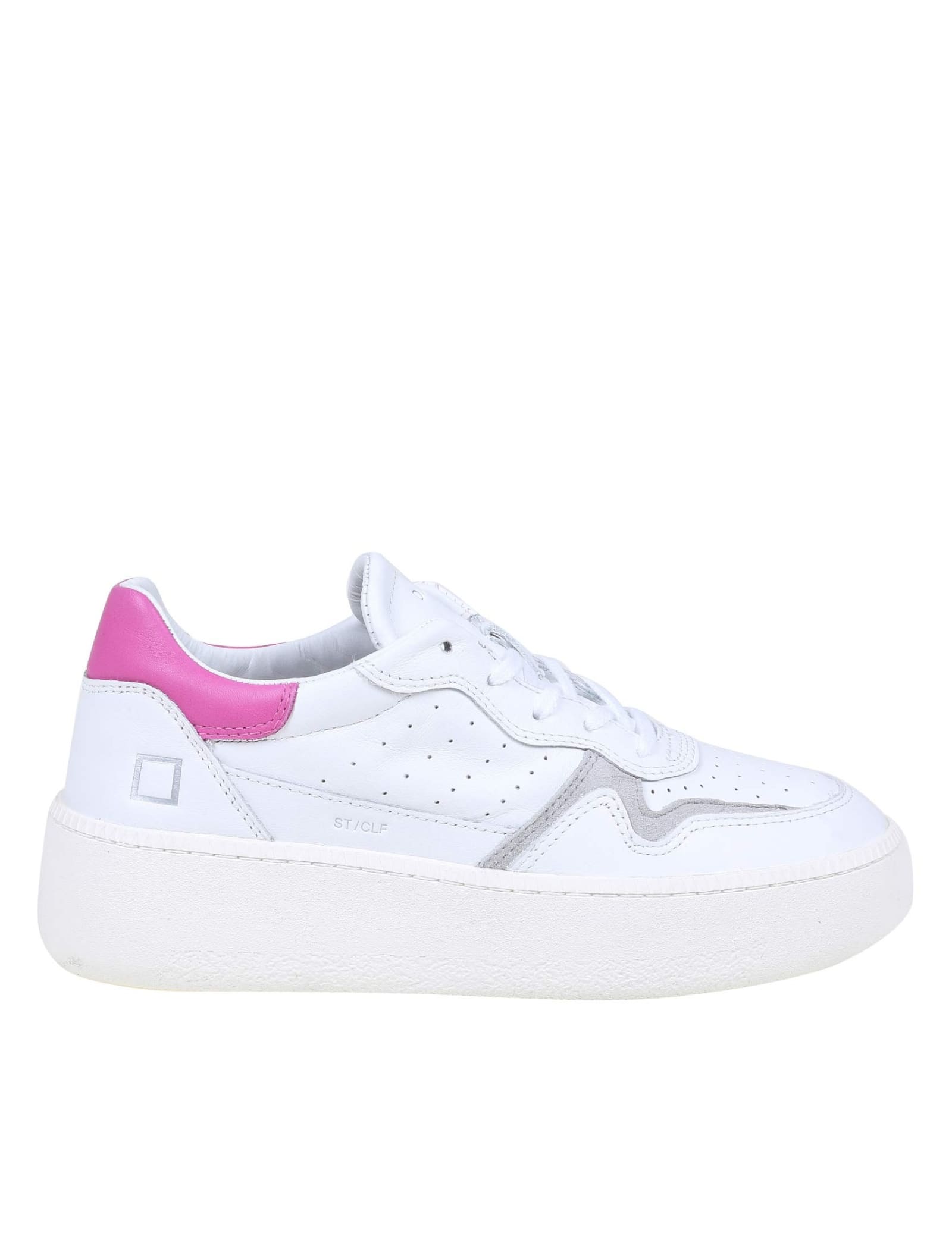 D.A.T.E. Date Sneakers In White Leather