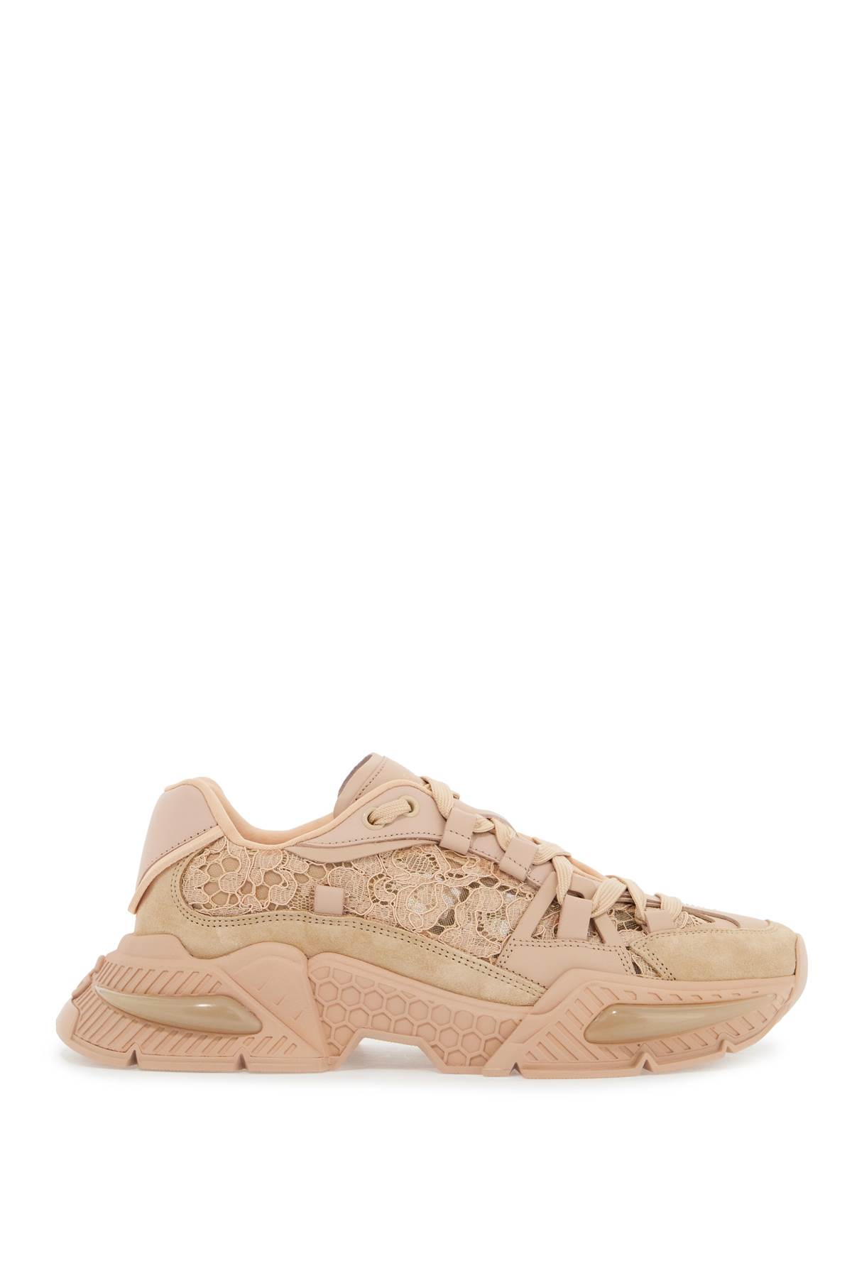 Shop Dolce & Gabbana Airmaster Sneakers In Neutrals/pink