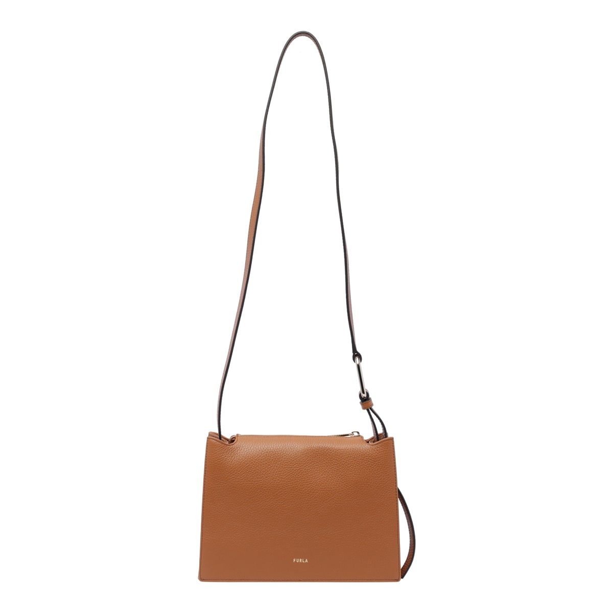 Shop Furla Small Nuvola Crossbody Bag In Brown