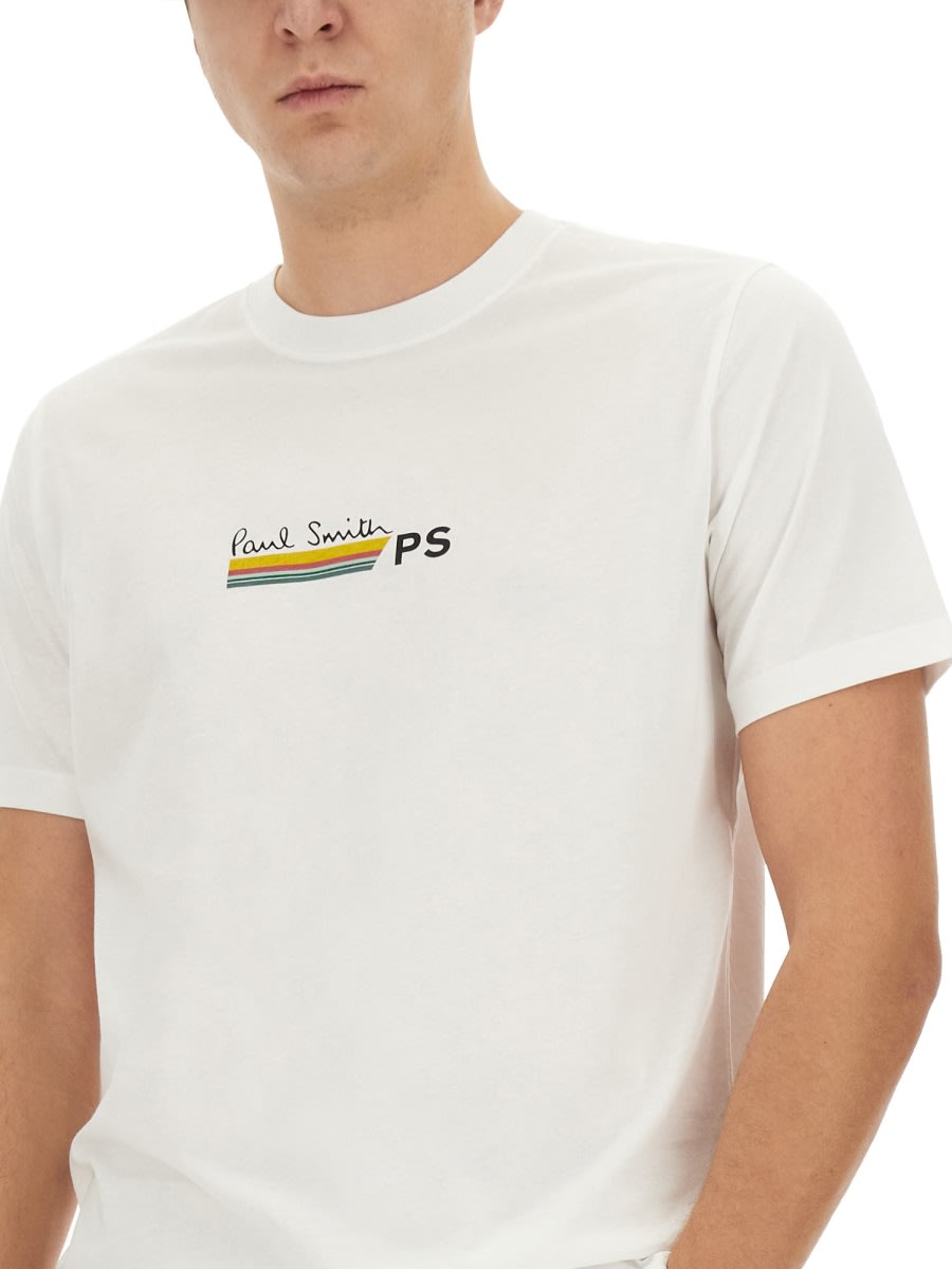 Shop Ps By Paul Smith T-shirt With Logo In White