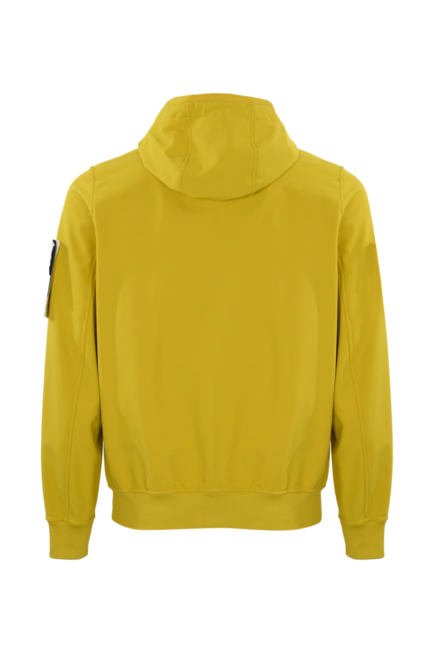 Shop Stone Island Soft Shell-r Jacket Q0322 In Mustard