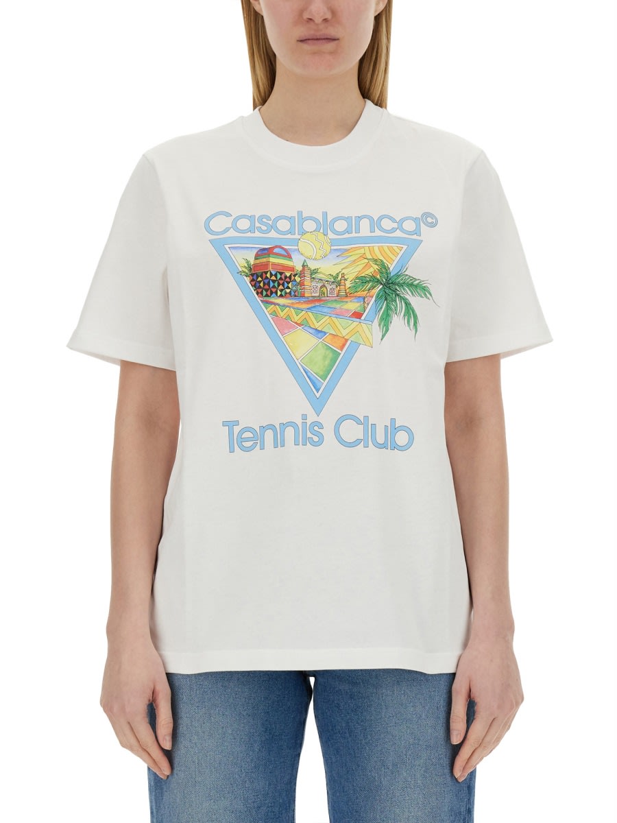Shop Casablanca T-shirt With Print