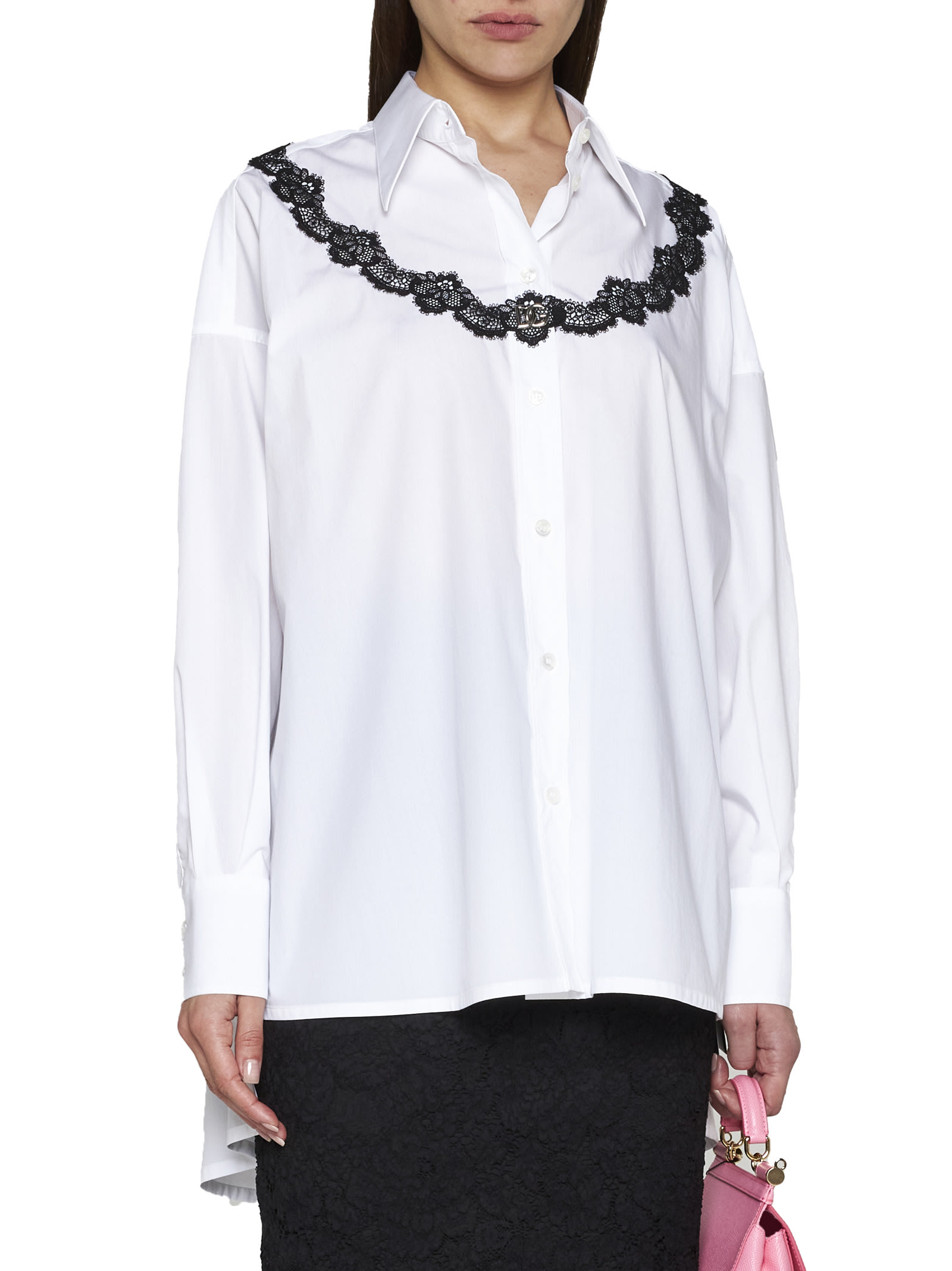 Dolce & Gabbana Shirt In Bianco Ottico