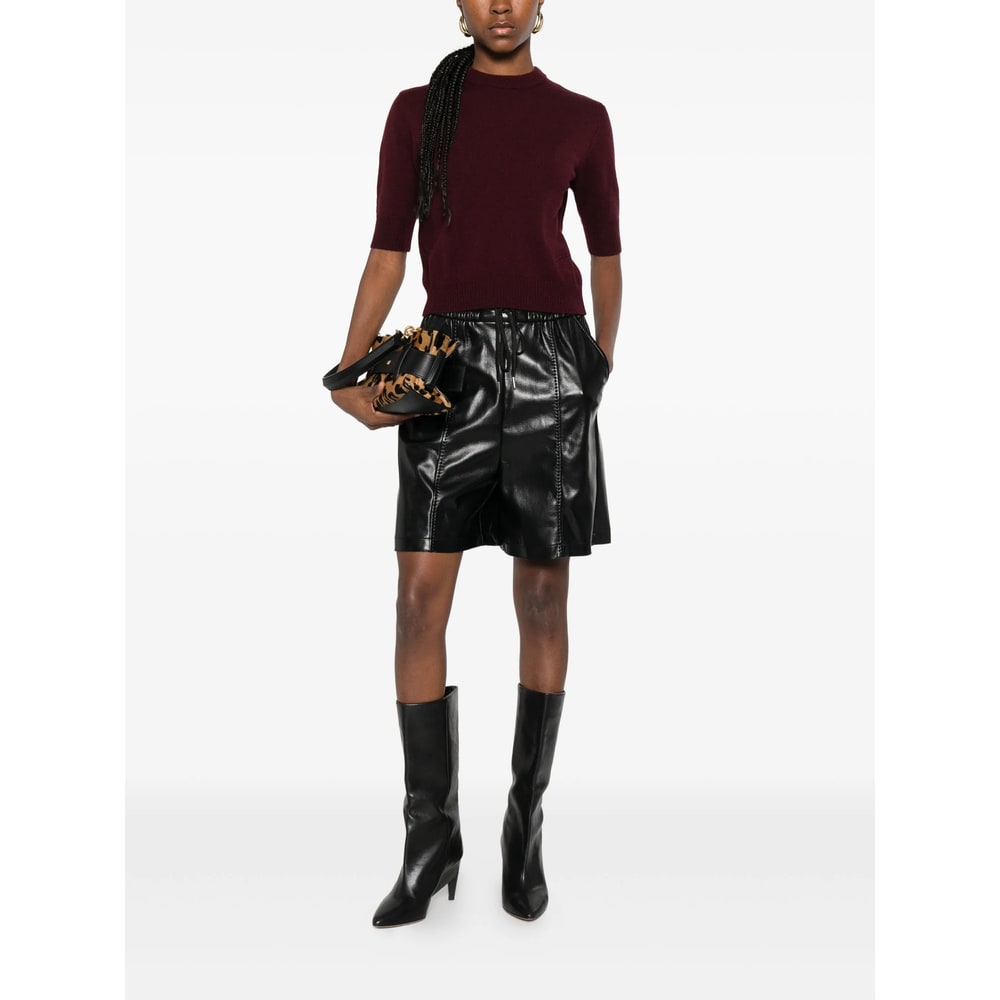 Pinko Elasticated-waist Shorts In Black