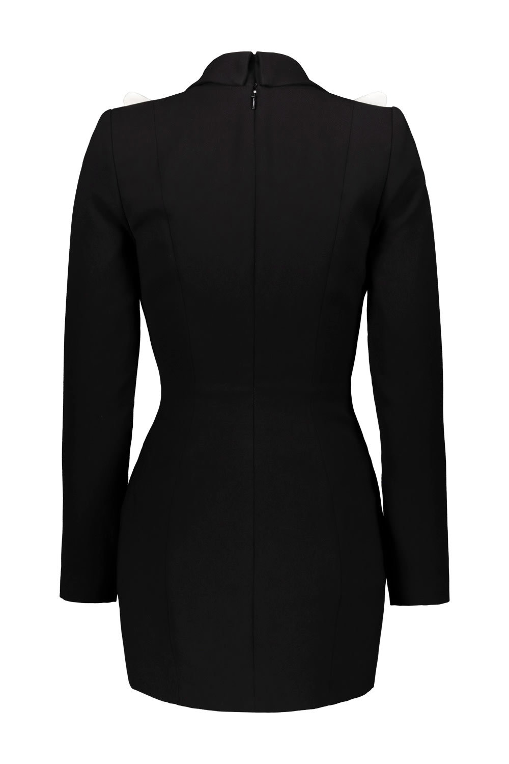Shop Monot Long Sleeve Dress In Black/white