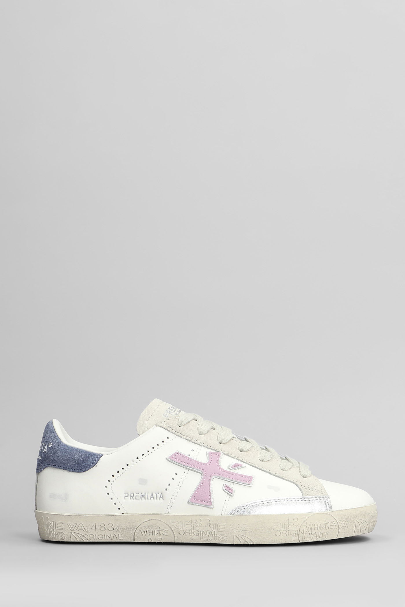 Steven Sneakers In White Leather