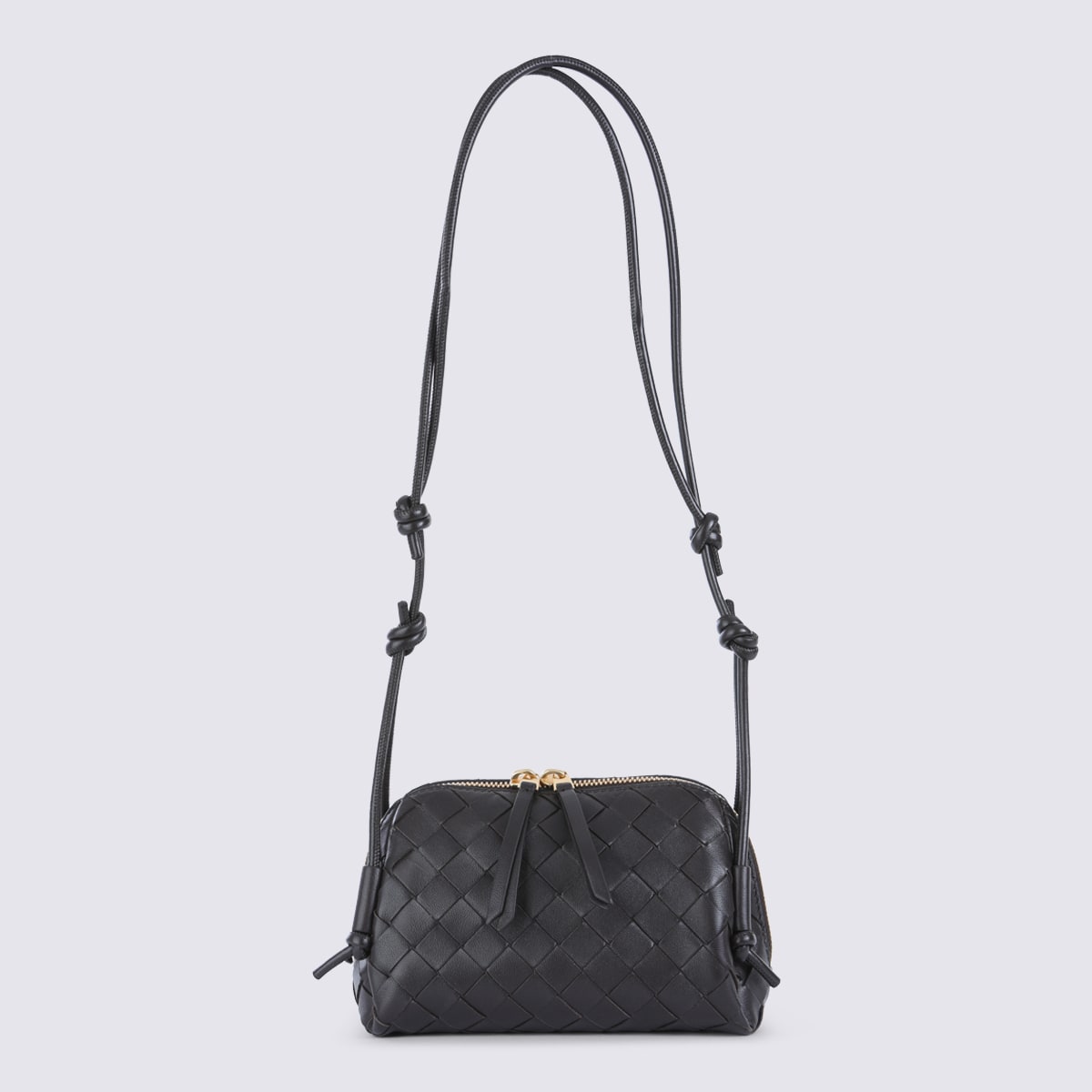 Bottega Veneta Dark Brown Leather Concert Pouch