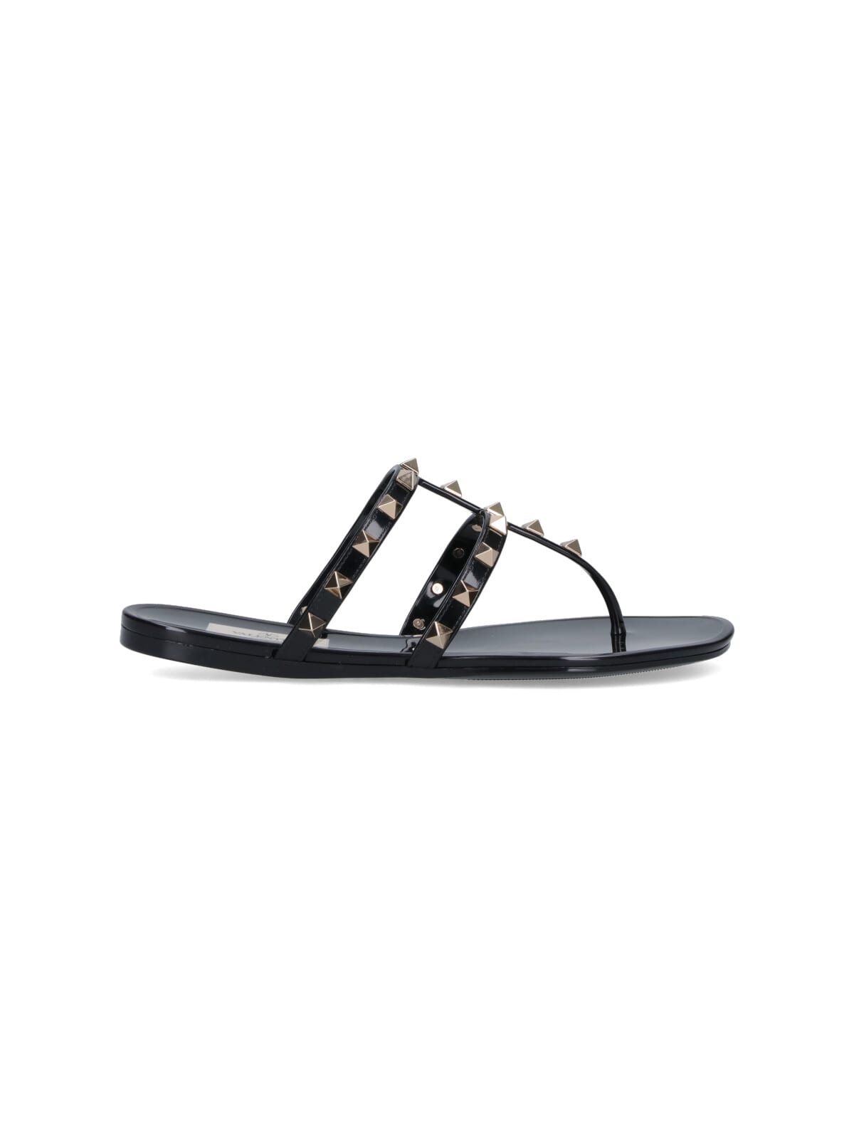 Valentino Stylish Sandals Featuring Studded Open Toe In Black