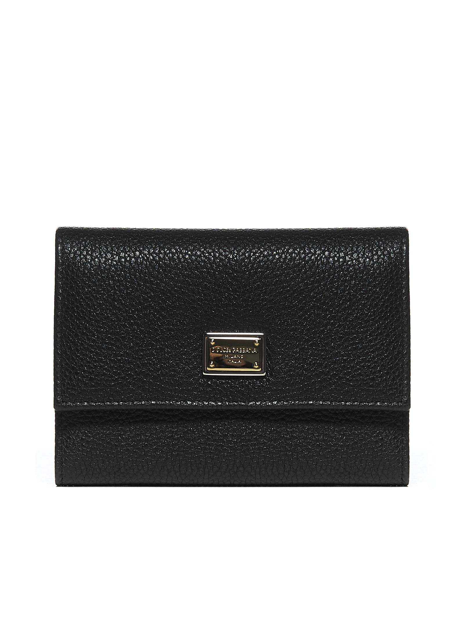 Dolce & Gabbana Logo-plaque Leather Wallet