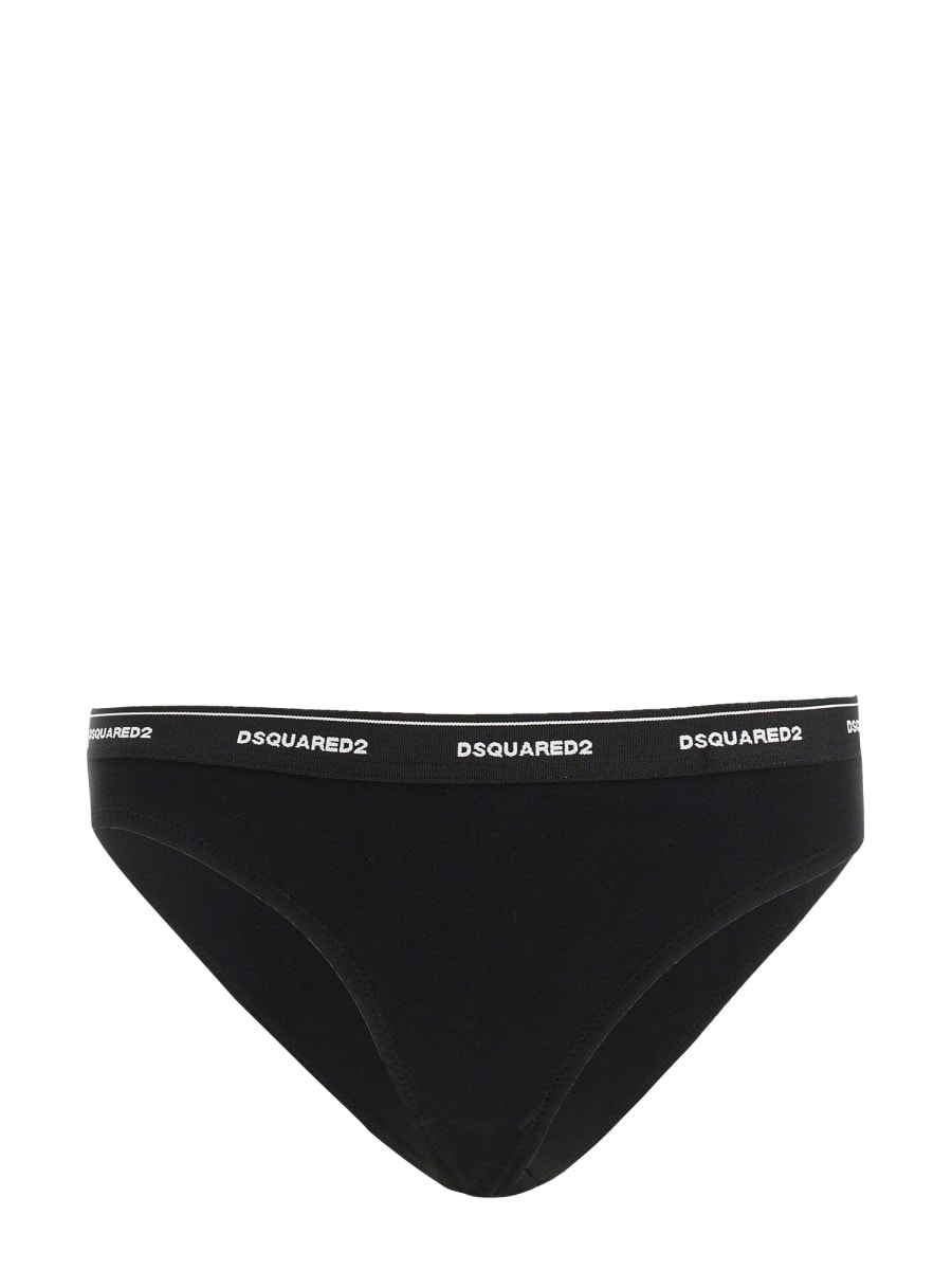 Shop Dsquared2 Underwear With Logo Band In Black