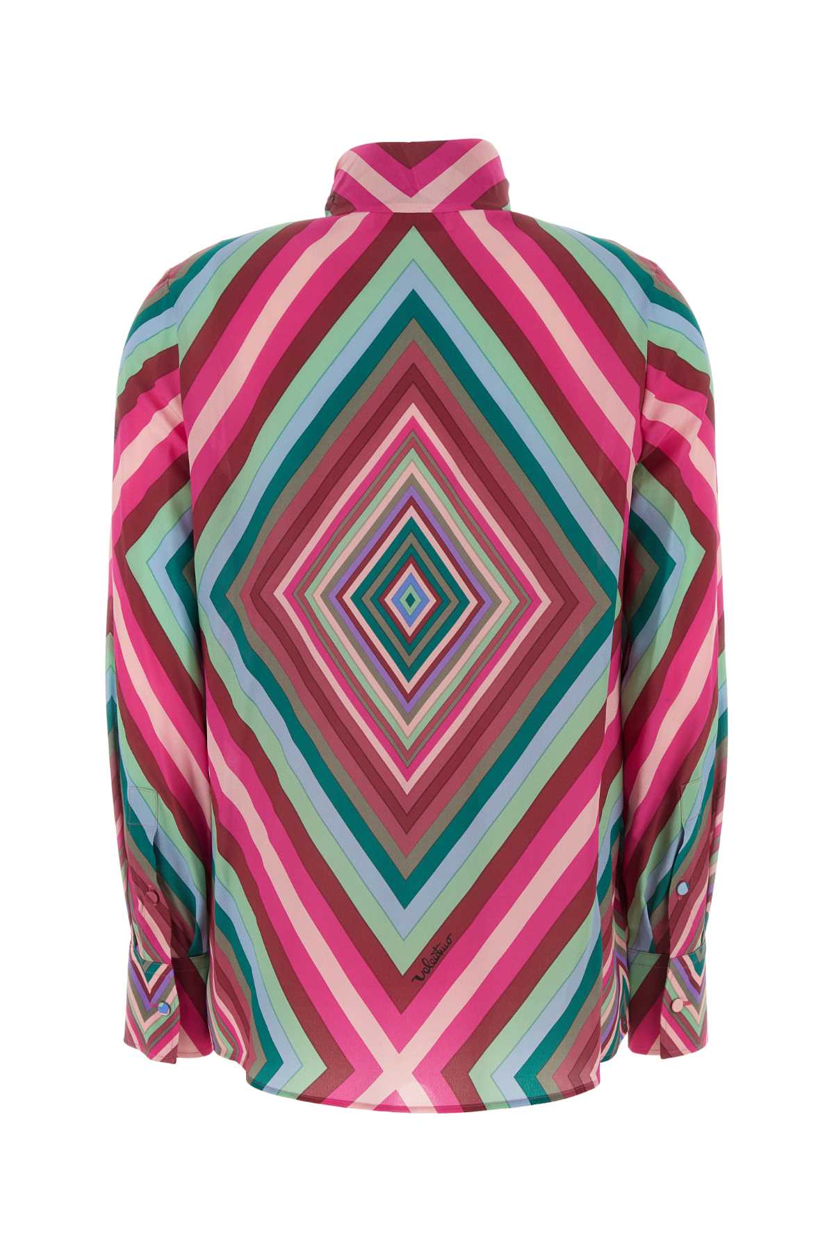 Valentino Women's Printed Crepe Shirt In Multicolor