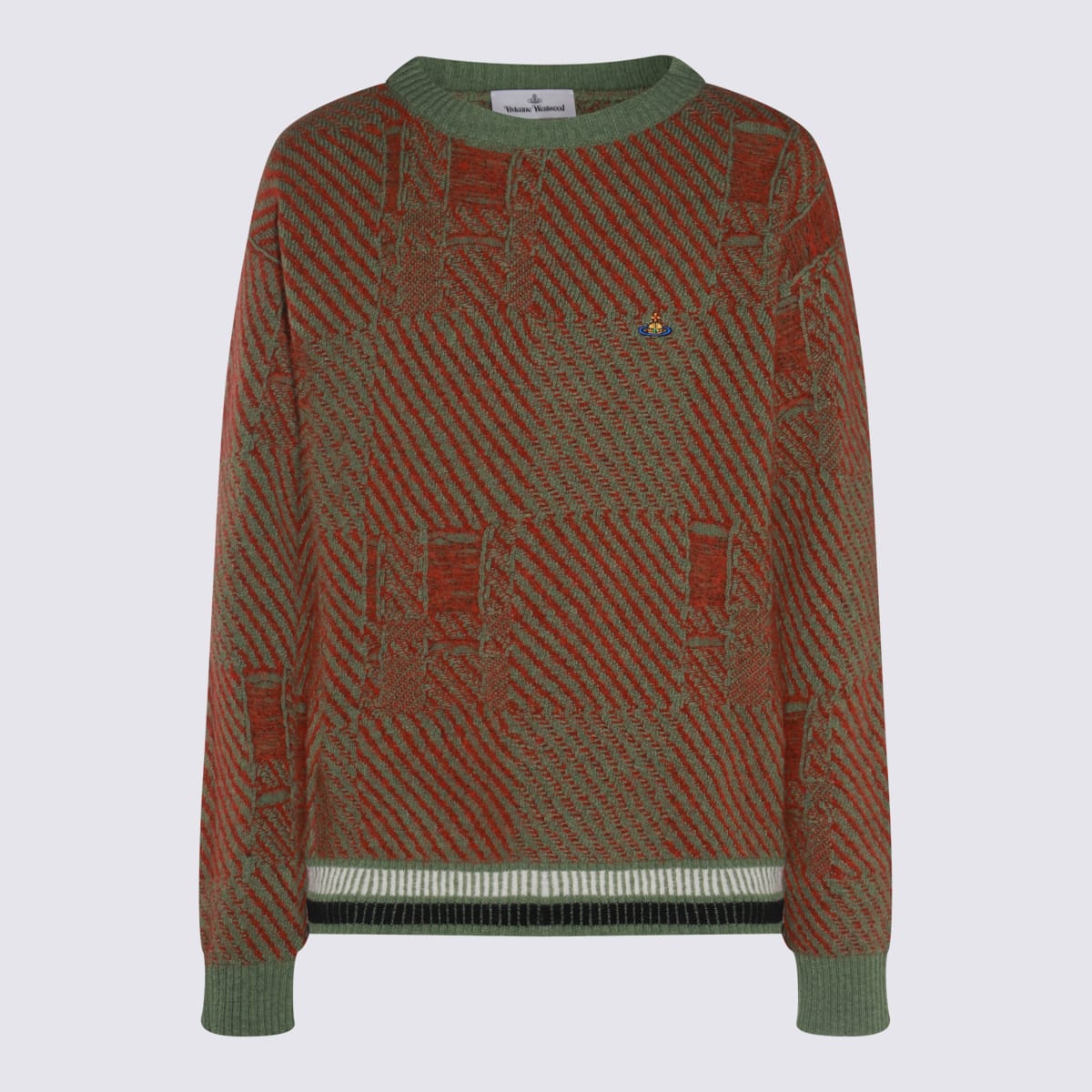 Shop Vivienne Westwood Multicolor Wool Knitwear In Red