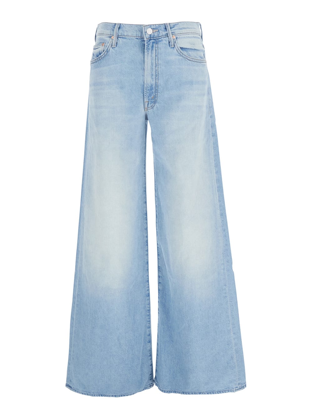 the Undercover Light Blue Wide Jeans In Cotton Denim Woman