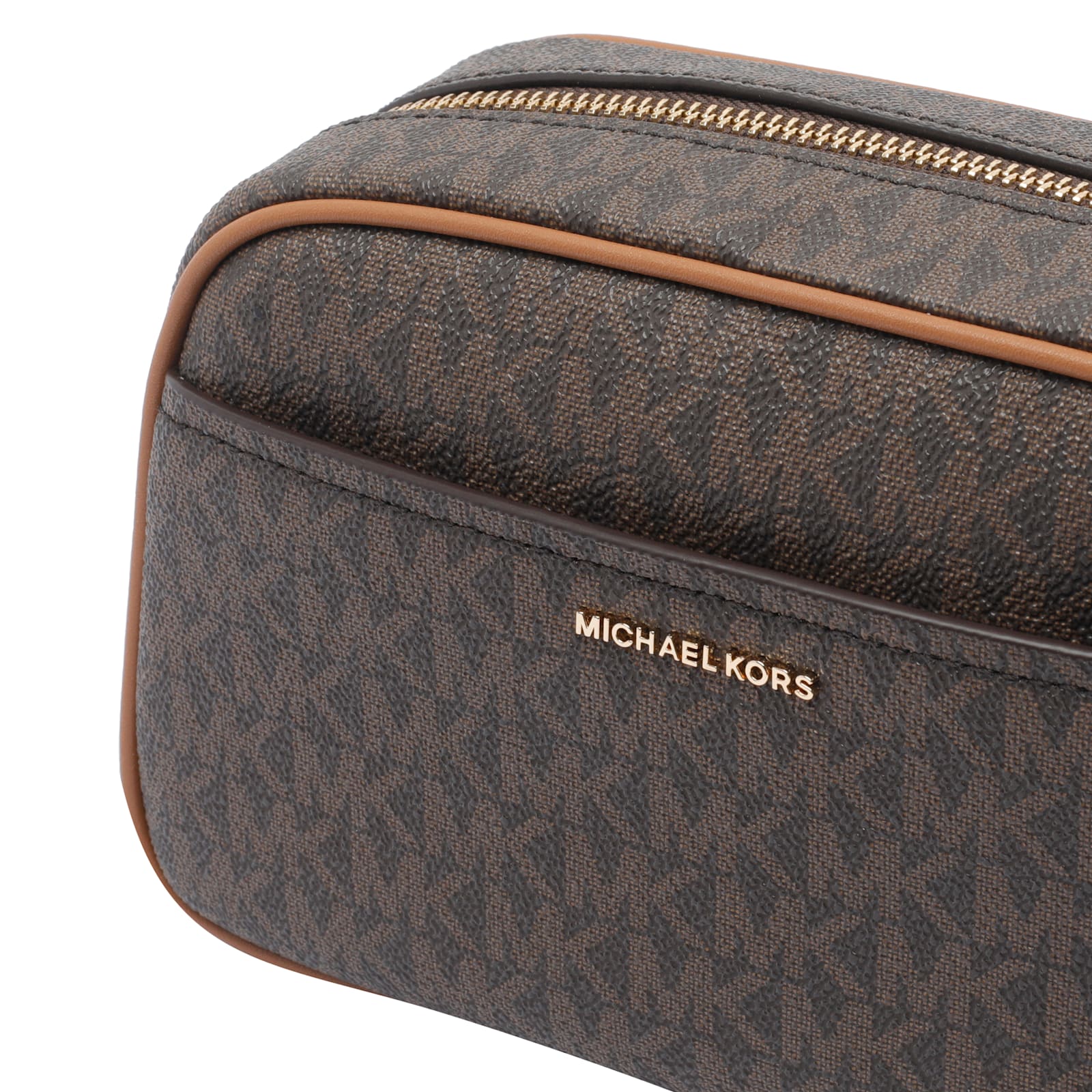 Michael Michael Kors Small Jet Set Crossbody Bag In Brown