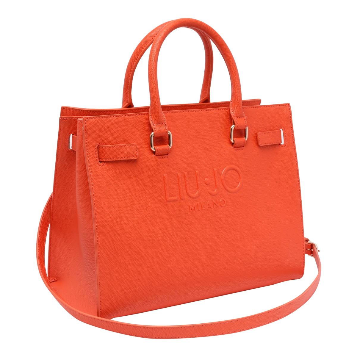 Liu •jo Logo Tote Bag In Orange
