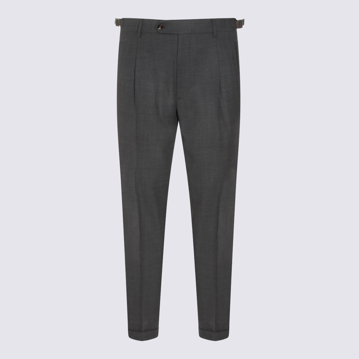 Berwich Dark Grey Pants In Black