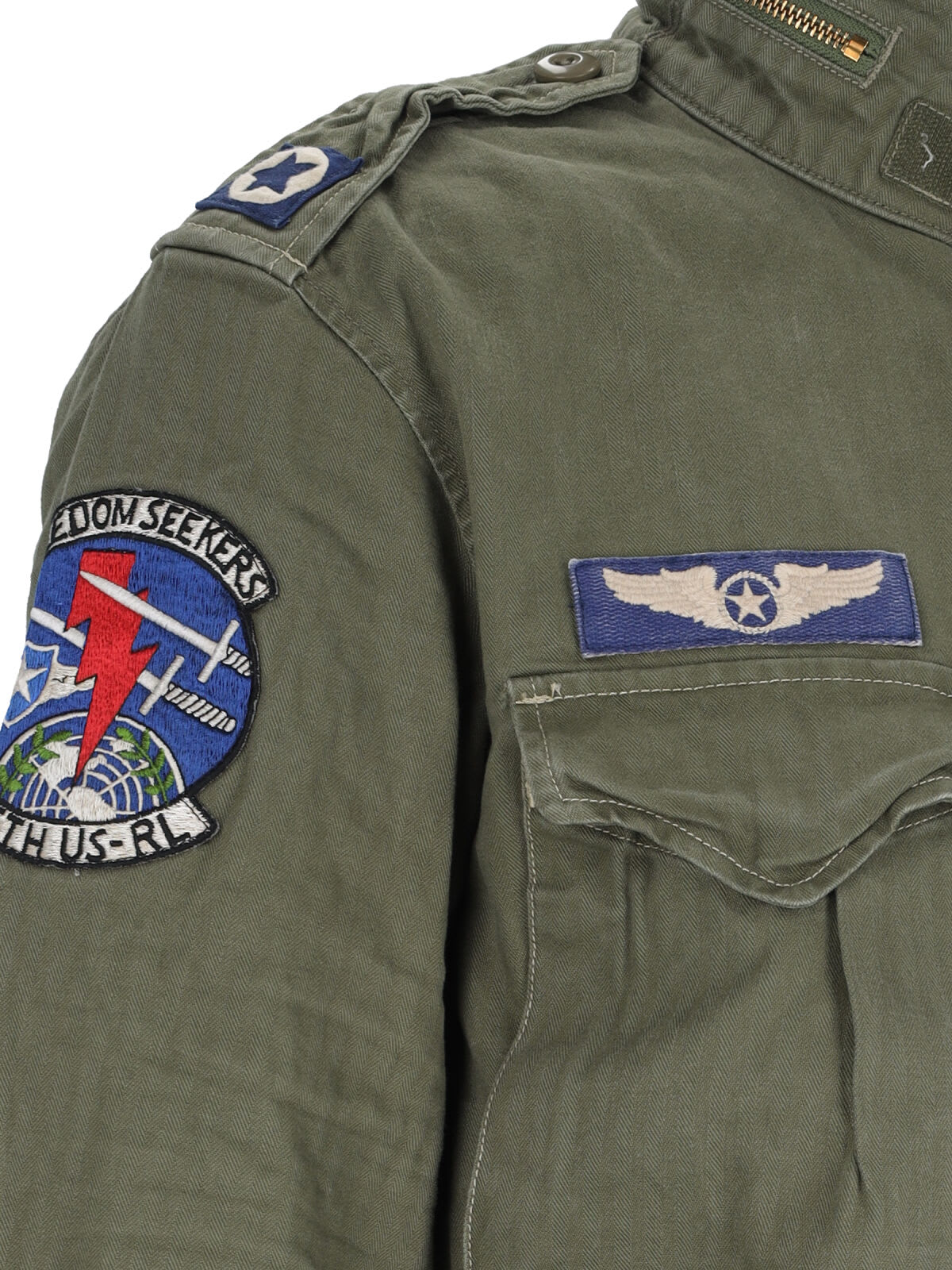 Polo Ralph Lauren The Iconic Military Jacket With Logo In Green