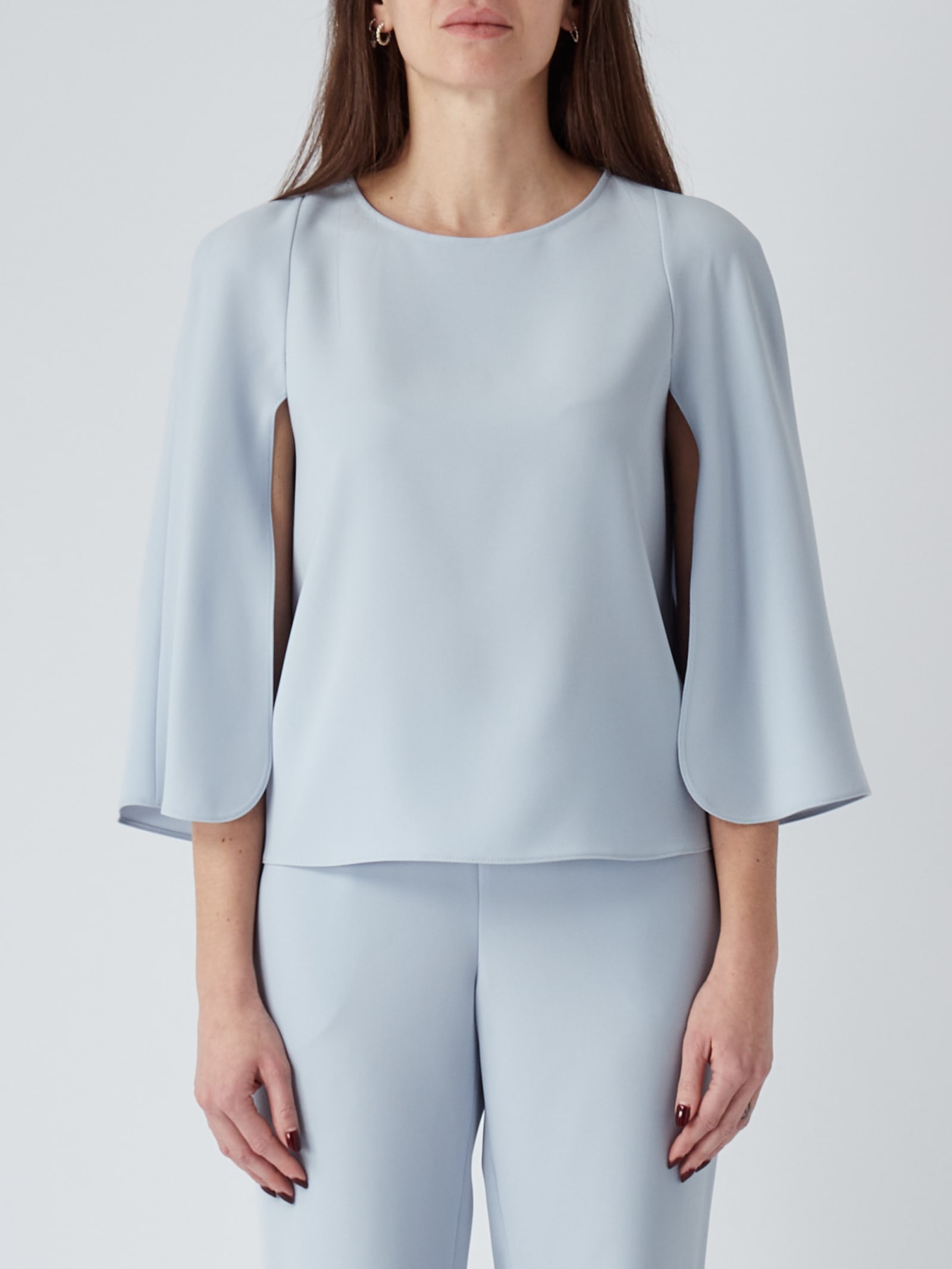Emporio Armani Light Blue Top In Cielo