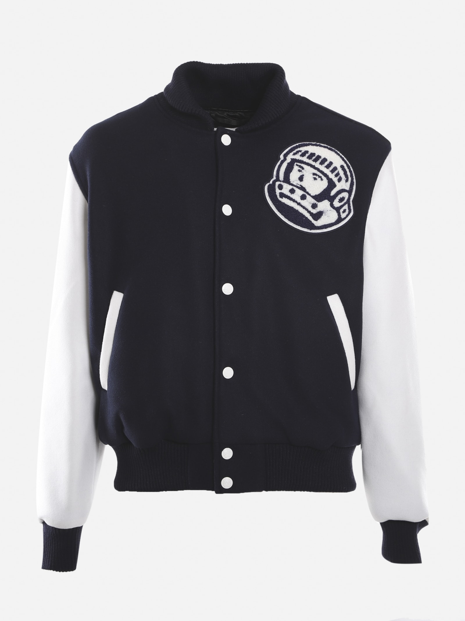 Billionaire Boys Club Wool Blend Bomber Jacket With Logo Patch