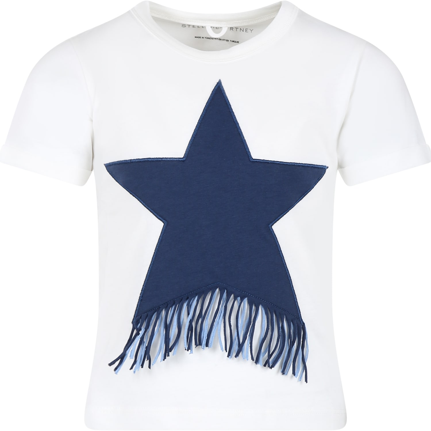 Shop Stella Mccartney White T-shirt For Girl With Star